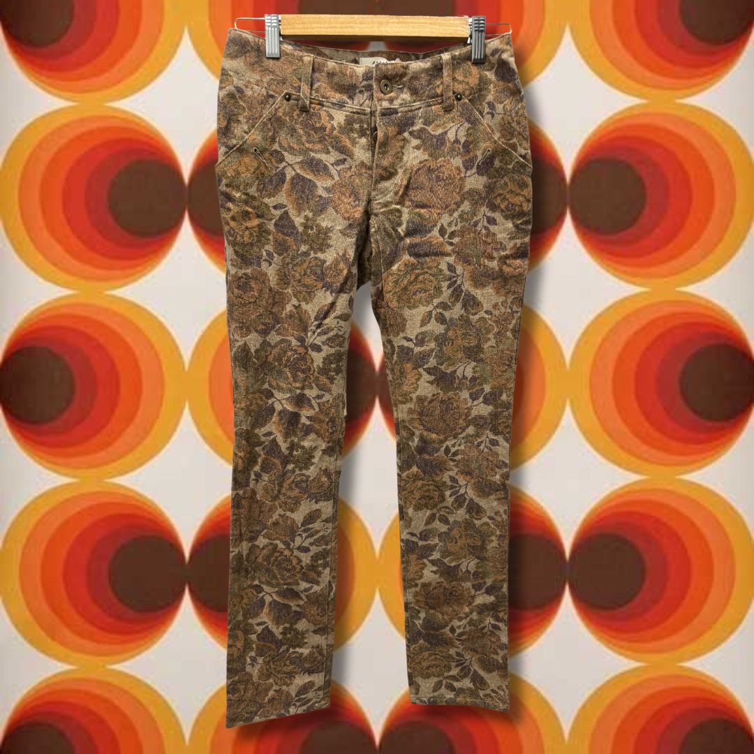 古著 ｜Vintage 復古花卉長褲