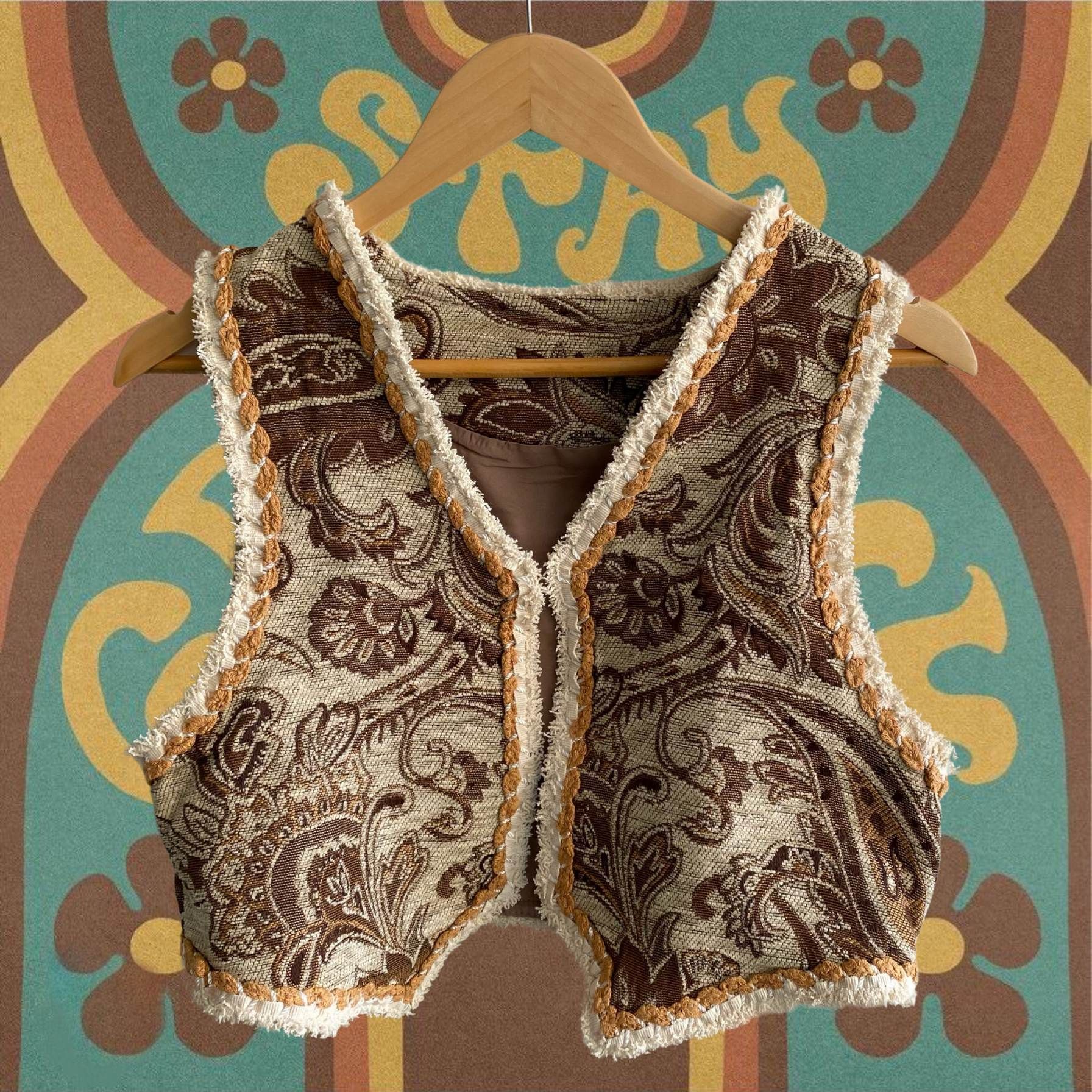 𝑻𝒉𝒆 𝑹𝒂𝒅𝒊𝒐 𝑪𝒍𝒖𝒃 Like A Rolling Stone 70s 嬉皮復古刺繡背心