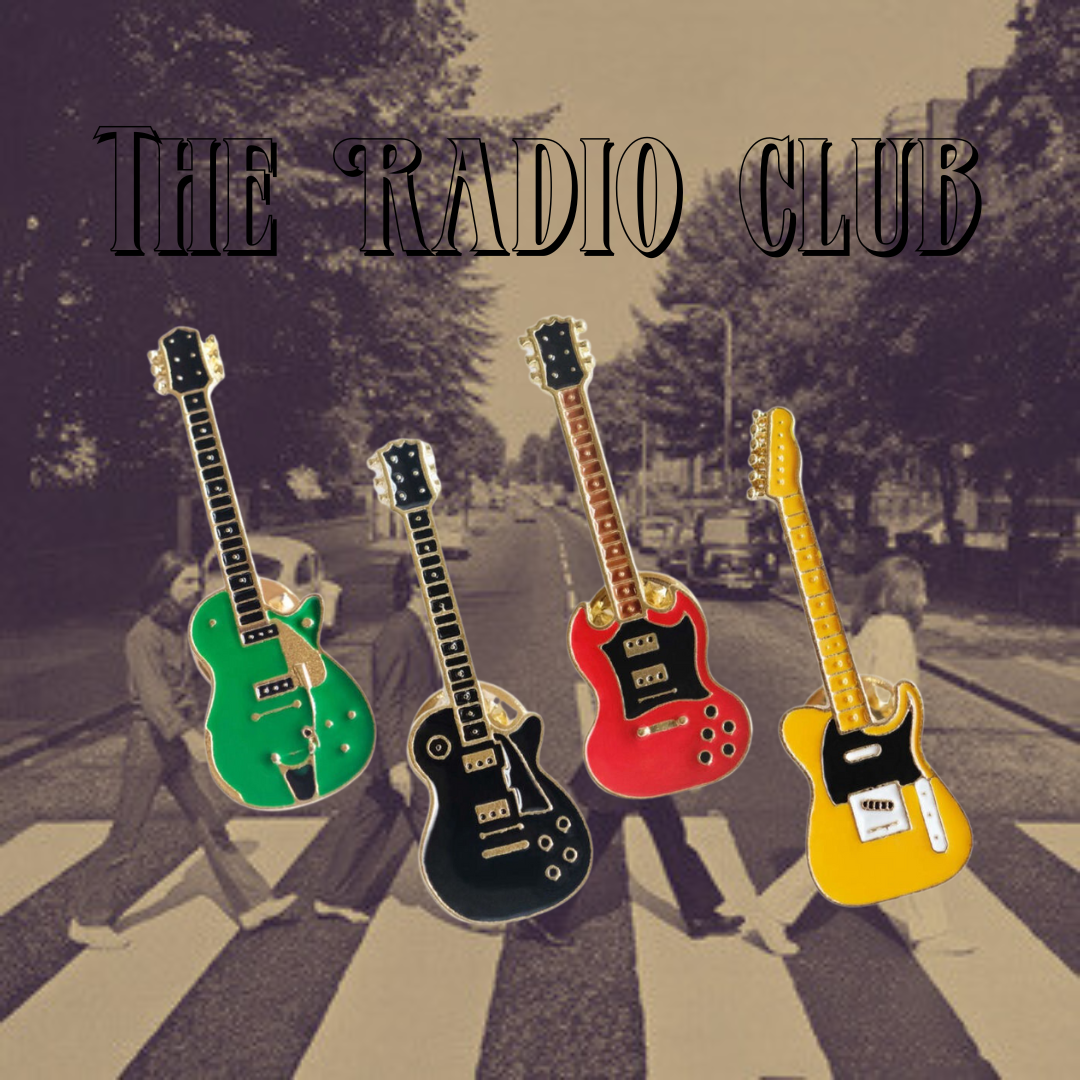 𝑻𝒉𝒆 𝑹𝒂𝒅𝒊𝒐 𝑪𝒍𝒖𝒃 樂團吉他胸針🎸 披頭四 皇后樂團 Nirvana  別針 胸針