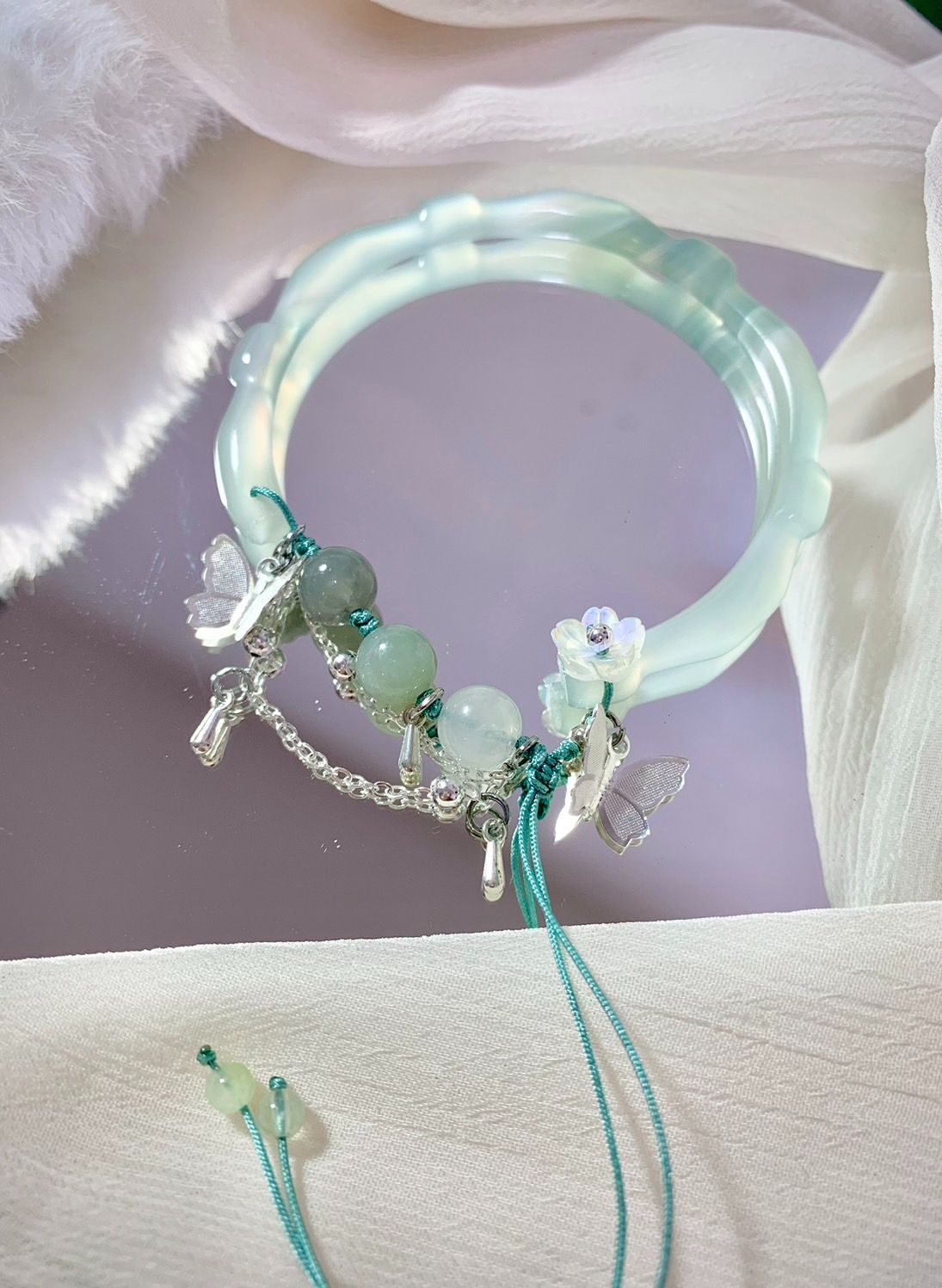 【清冷感】竹節手鐲 不挑手圍