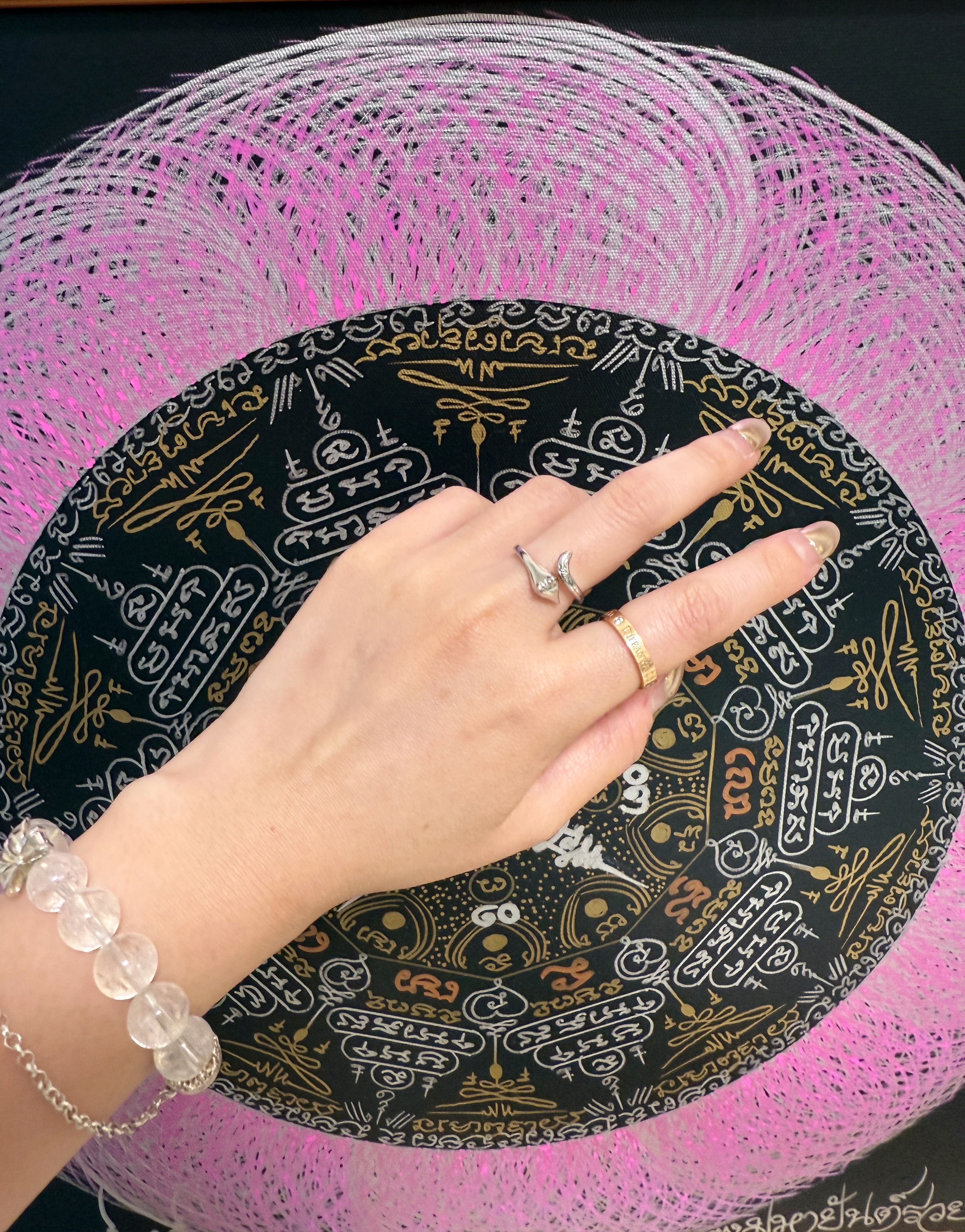 預購，師公級別聖物，九尾純銀法戒 可調整手圍