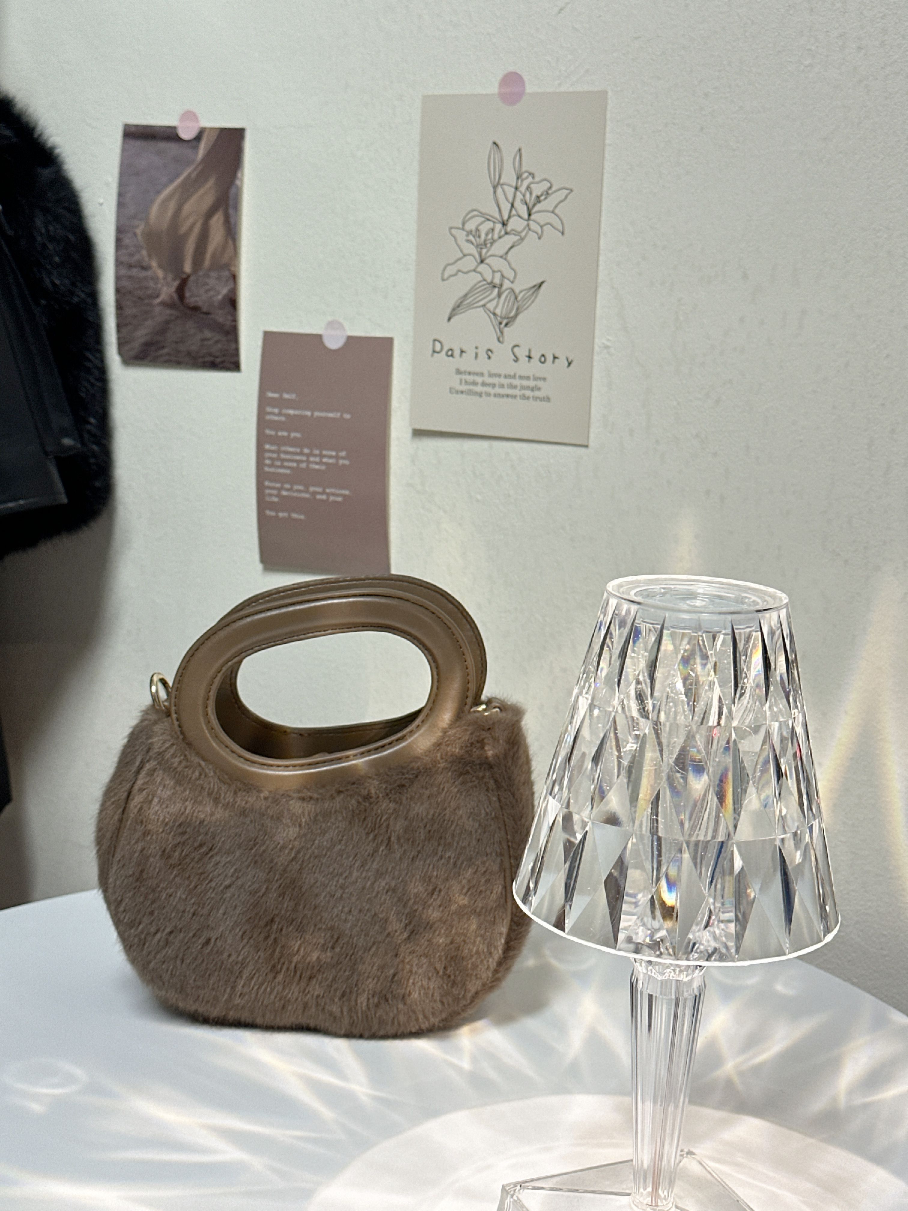 B106 橢圓手把毛毛包