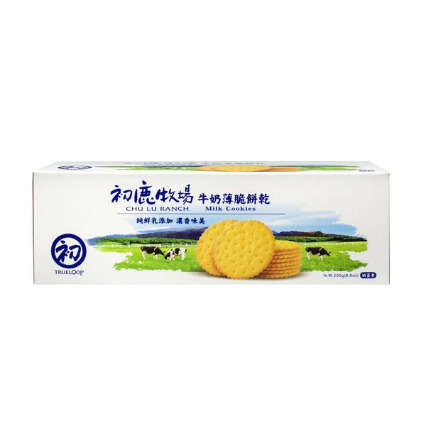 初鹿牧場 | 牛奶薄脆餅乾 | 250g | 饗嚮台東