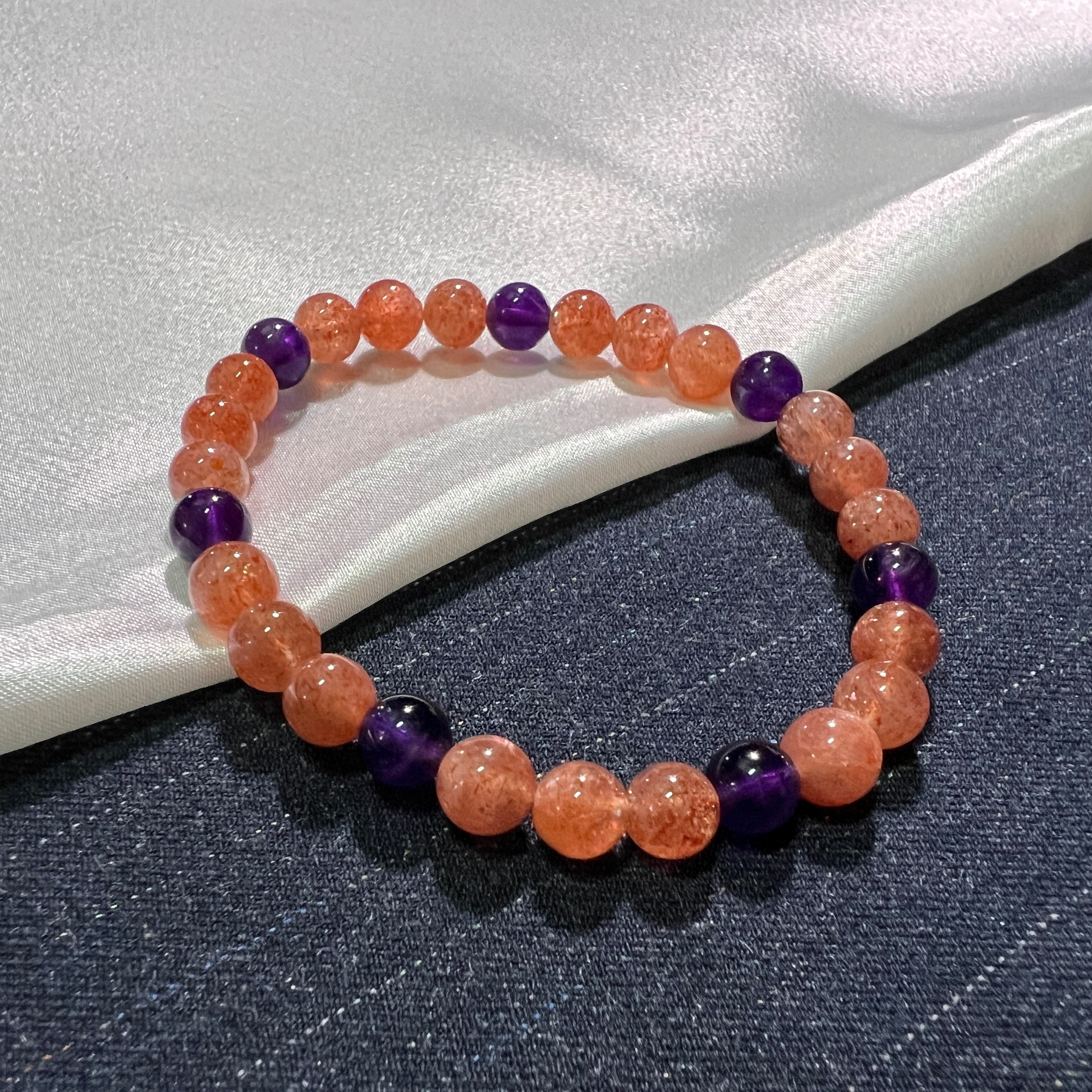 太陽石＋紫水晶串