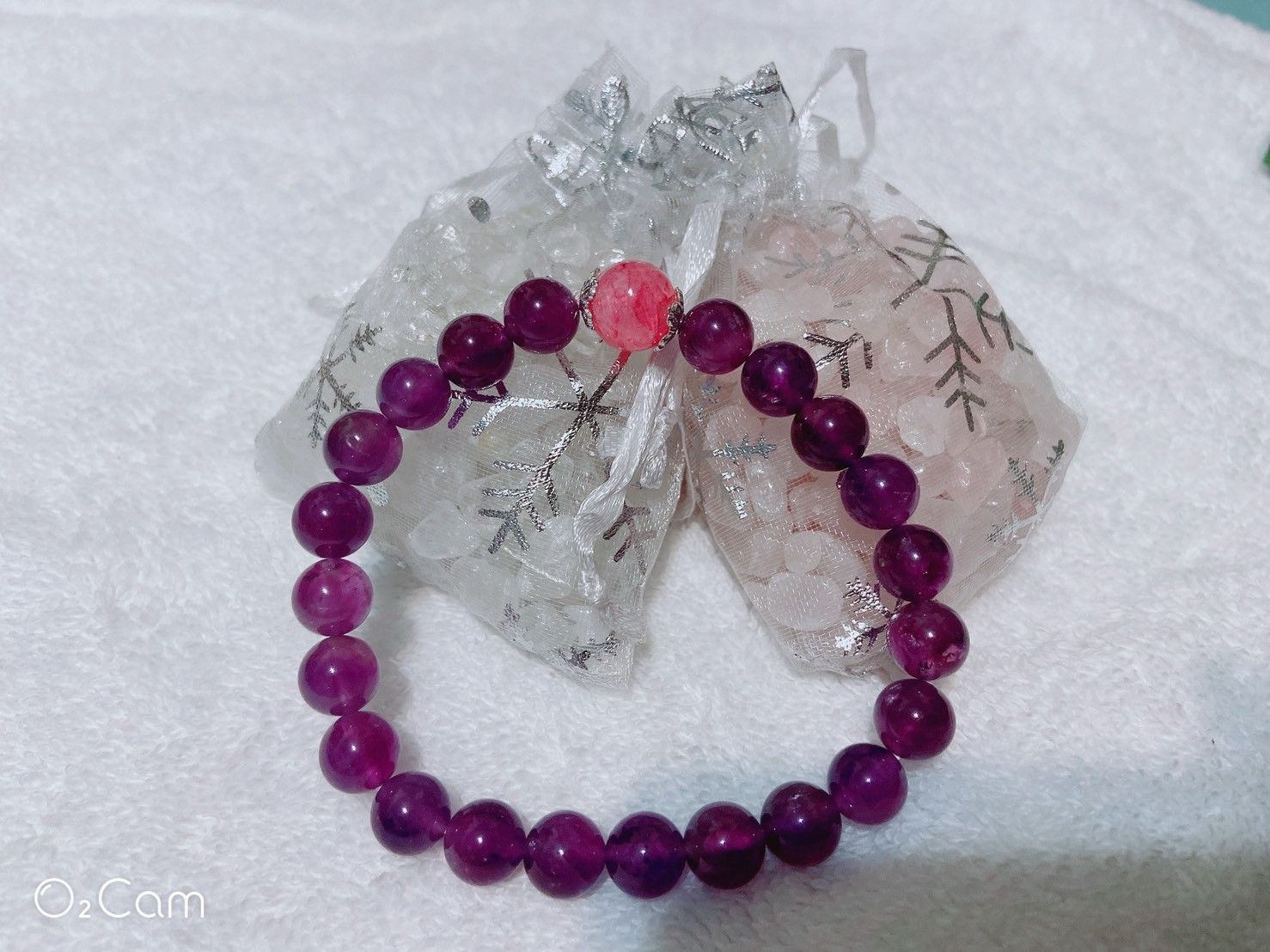 能量水晶念珠 – 紫水晶、草莓晶念珠