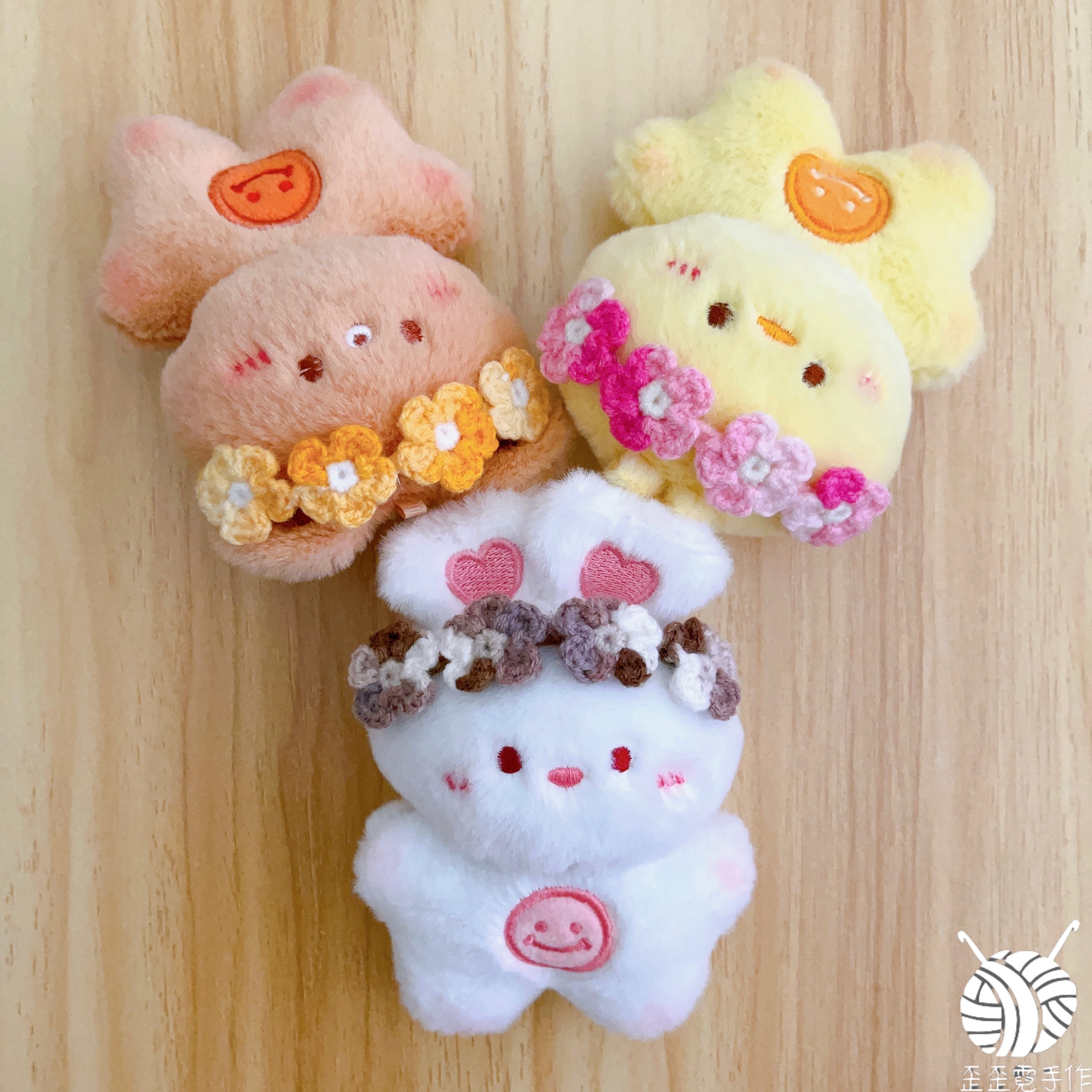 10cm娃衣配件 花朵髮帶