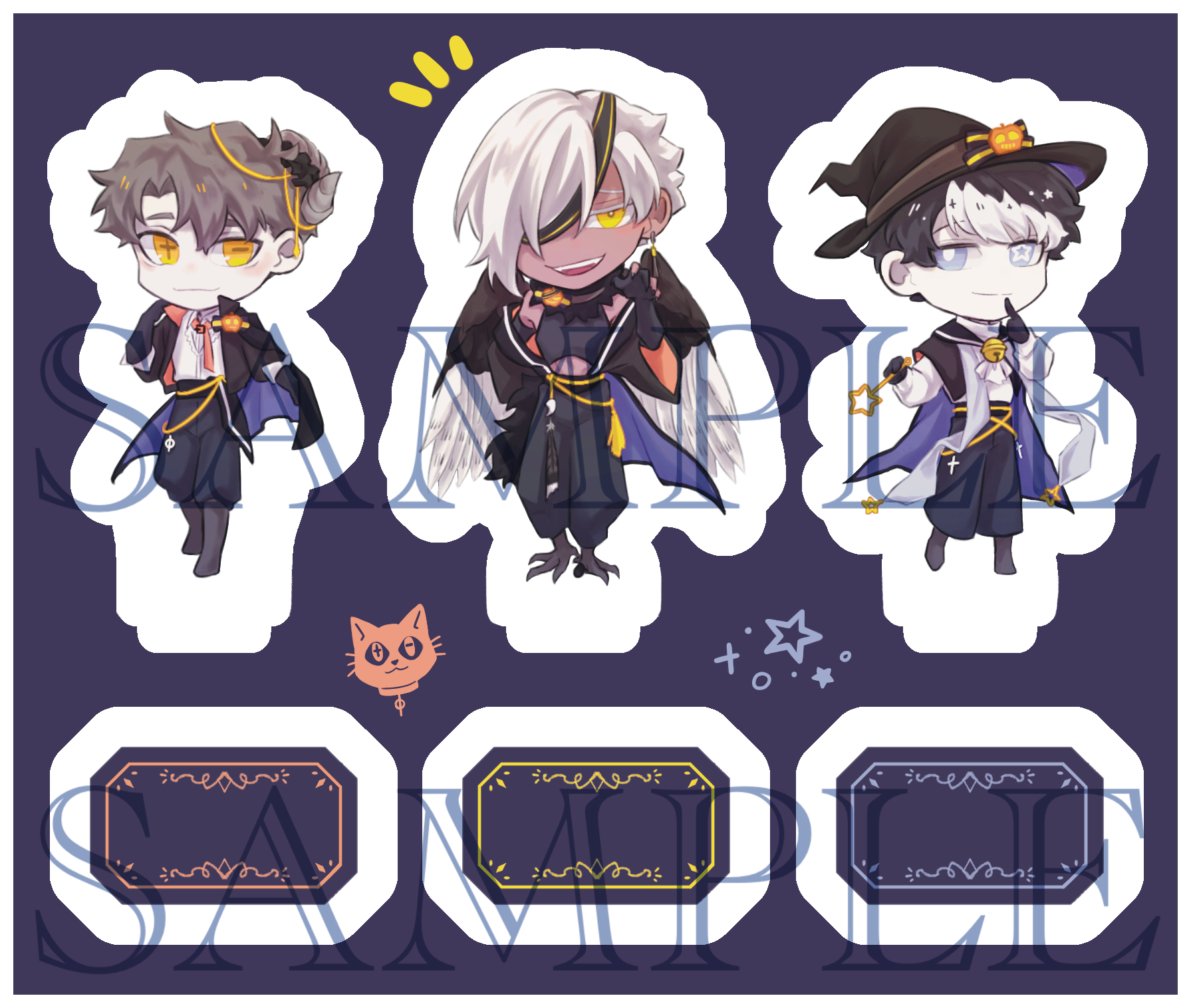 【原創】萬聖節！壓克力自組立牌