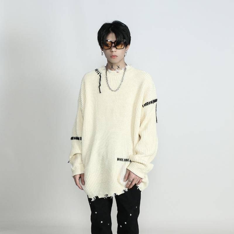 [NGU] 破洞長袖毛衣
