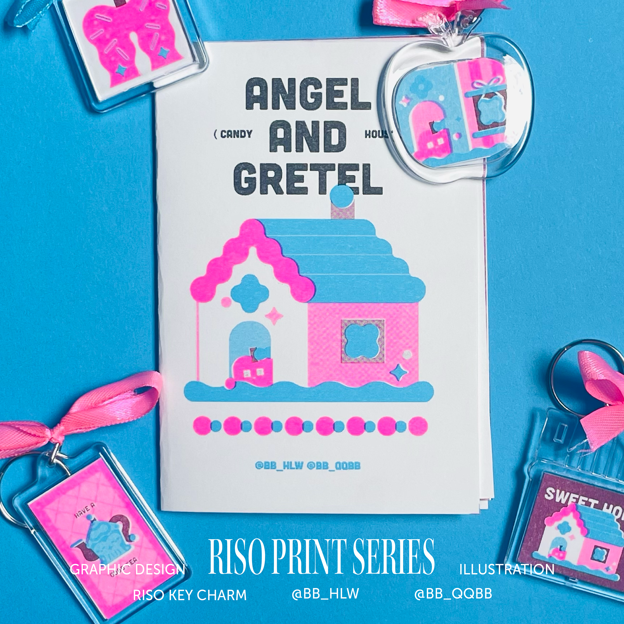 〖預購〗Riso Zine Set Vol.1 Angel ＆ Gretel 糖果屋孔版小書