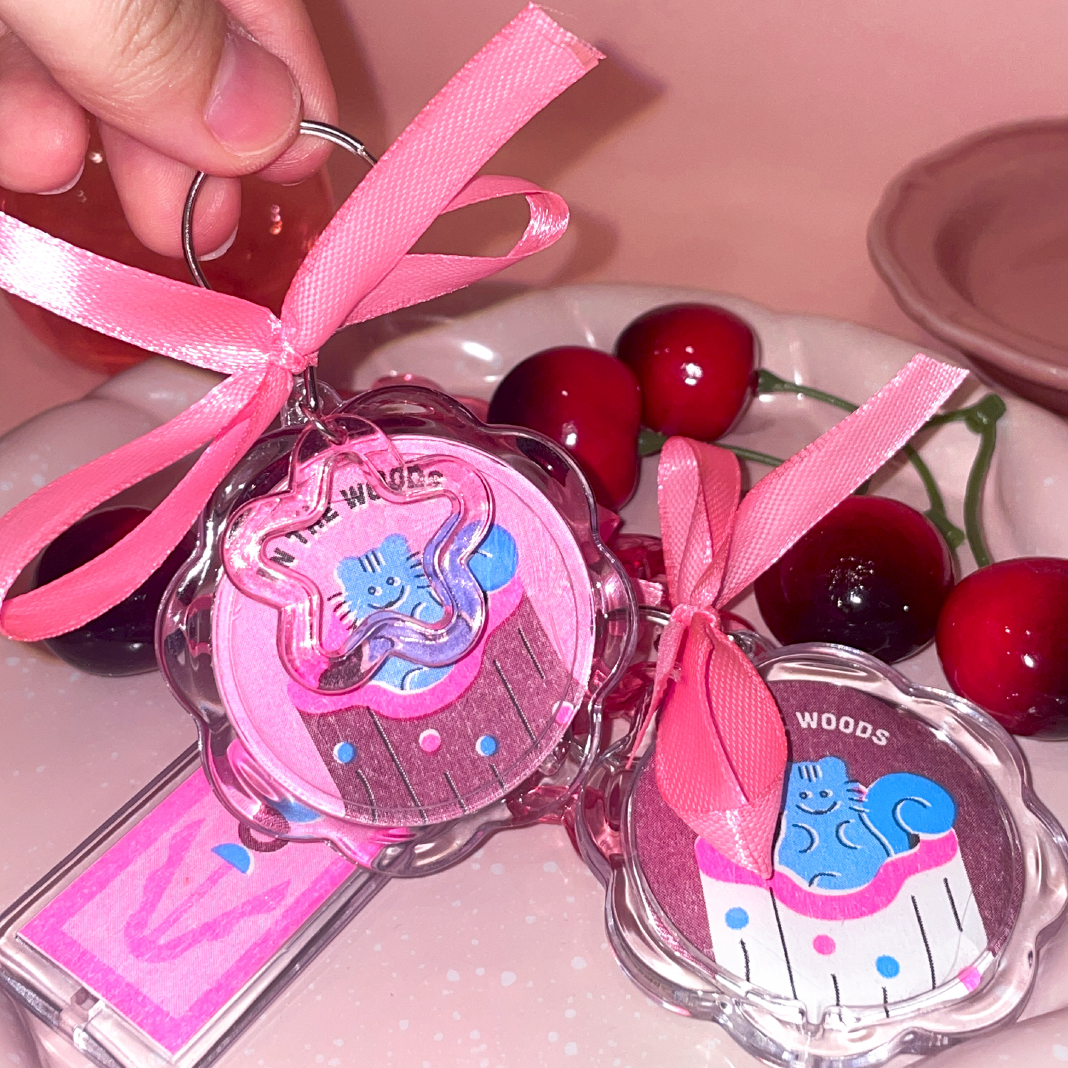 〖文博現貨〗QRYING BB GARDEN哭寶果園🍎Riso孔版吊飾 隨機出貨