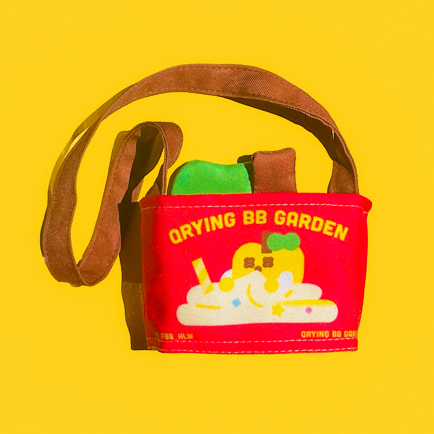 〖現貨〗QRYING BB GARDEN哭寶果園🍎雙面蘋果造型飲料提袋