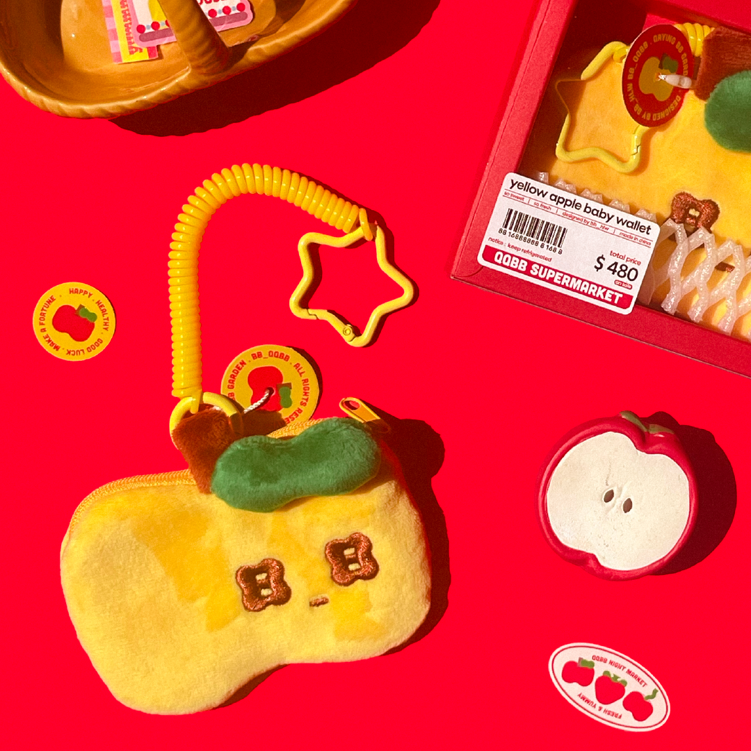 〖現貨〗Fresh Fruit蘋果寶包卡夾零錢包禮盒🍎