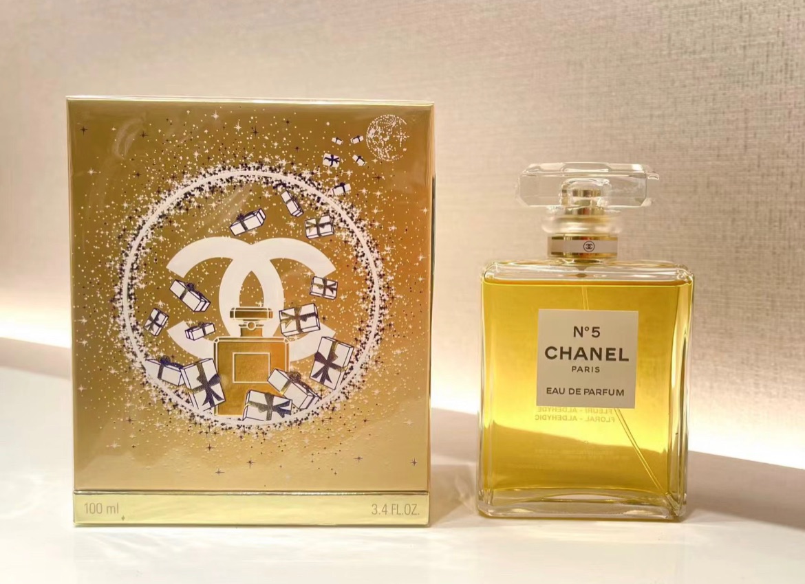 聖誕限量款Chanel 香奈兒 N°5 EDP 5號典藏香水 100ml/聖誕緞帶包裝附吊飾