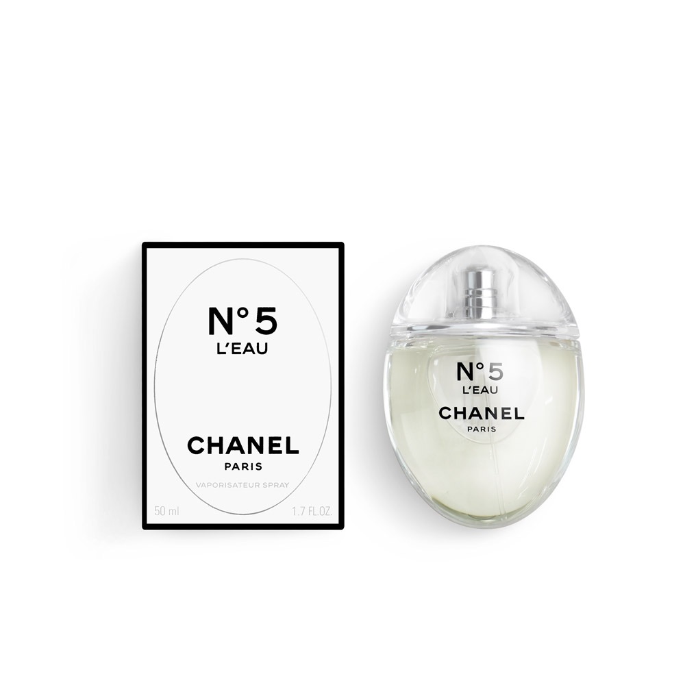 CHANEL 香奈兒香氛 N°5 L’EAU清新晨露水滴造型淡香水 50ml - 2024夏季限量/專櫃緞帶包裝