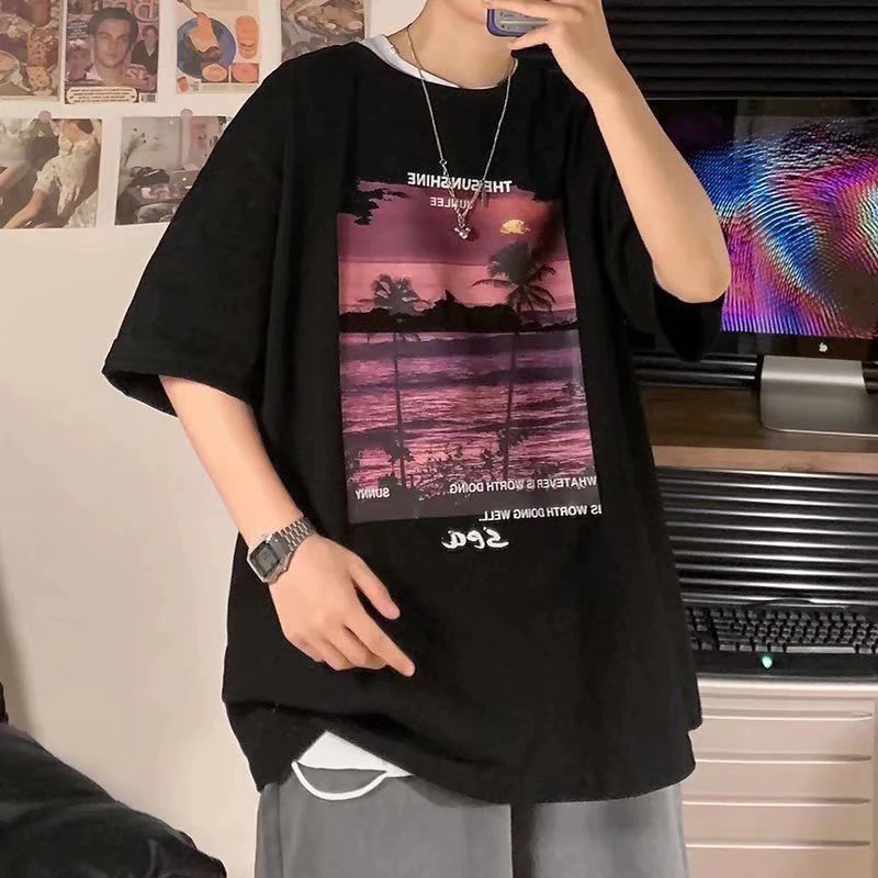 美式短T