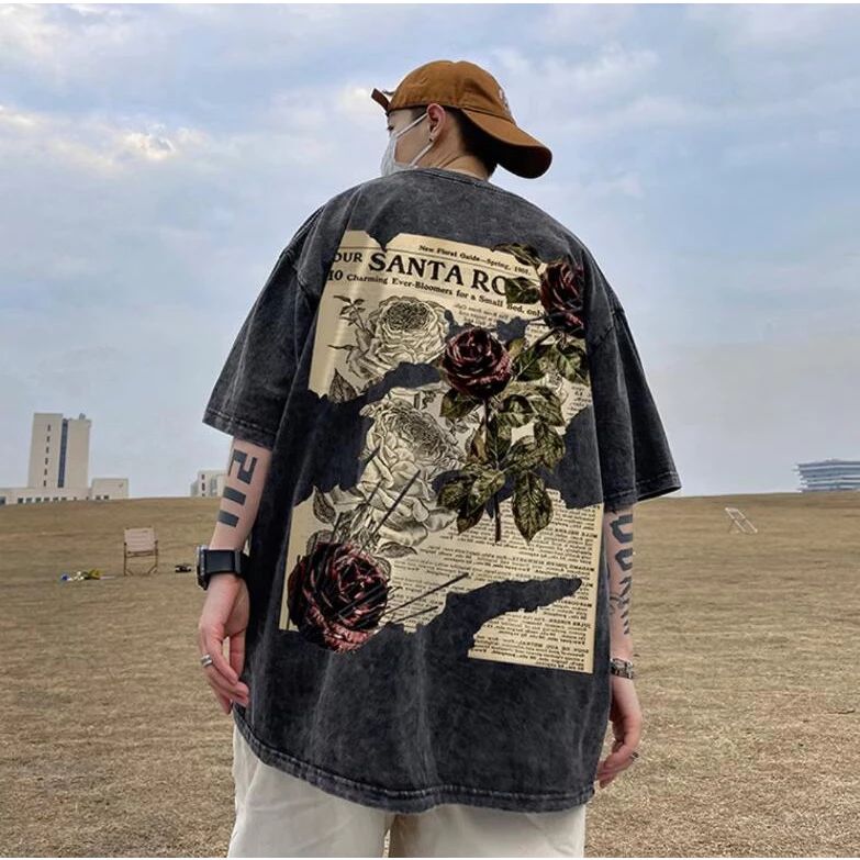 做舊水洗T-shirt
