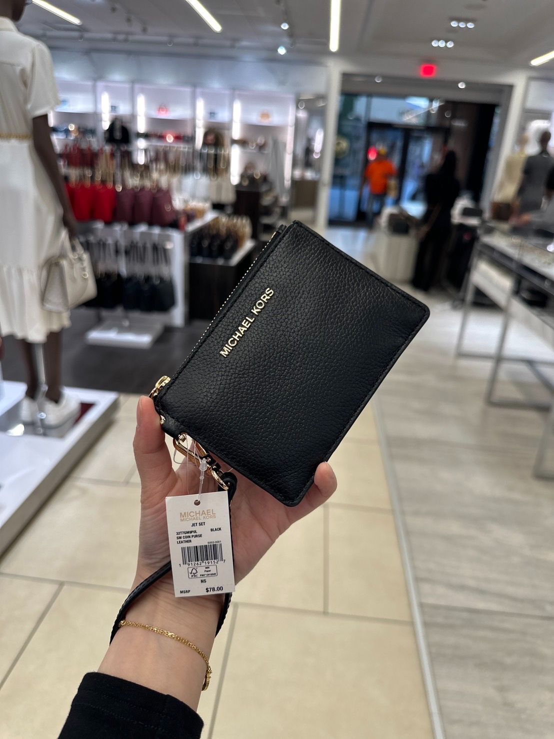 ＜台灣現貨＞MICHAEL KORS 卡夾零錢手拿包 黑色/咖老花/白老花