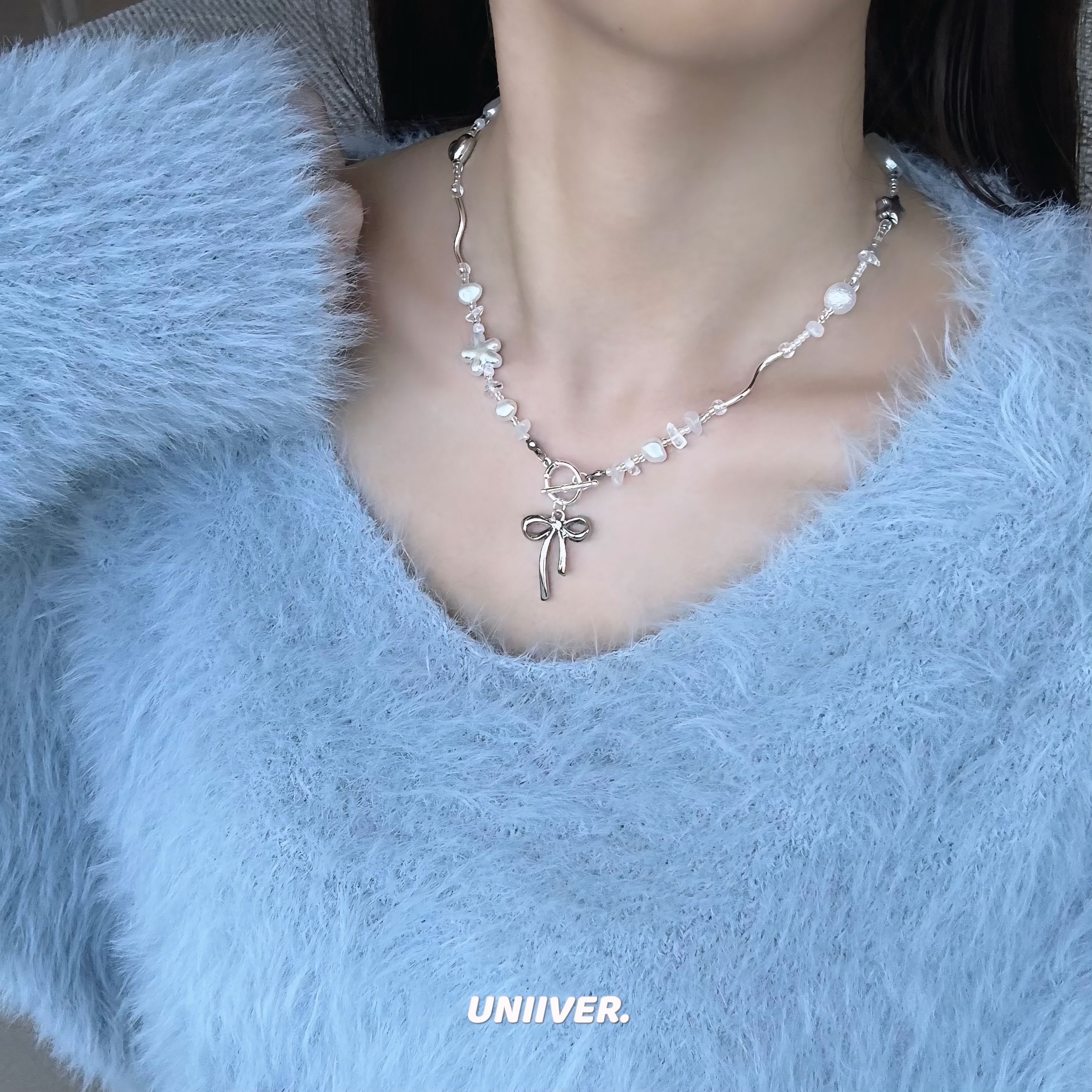 原創手作不規則串珠項鍊✨⭐️🤍