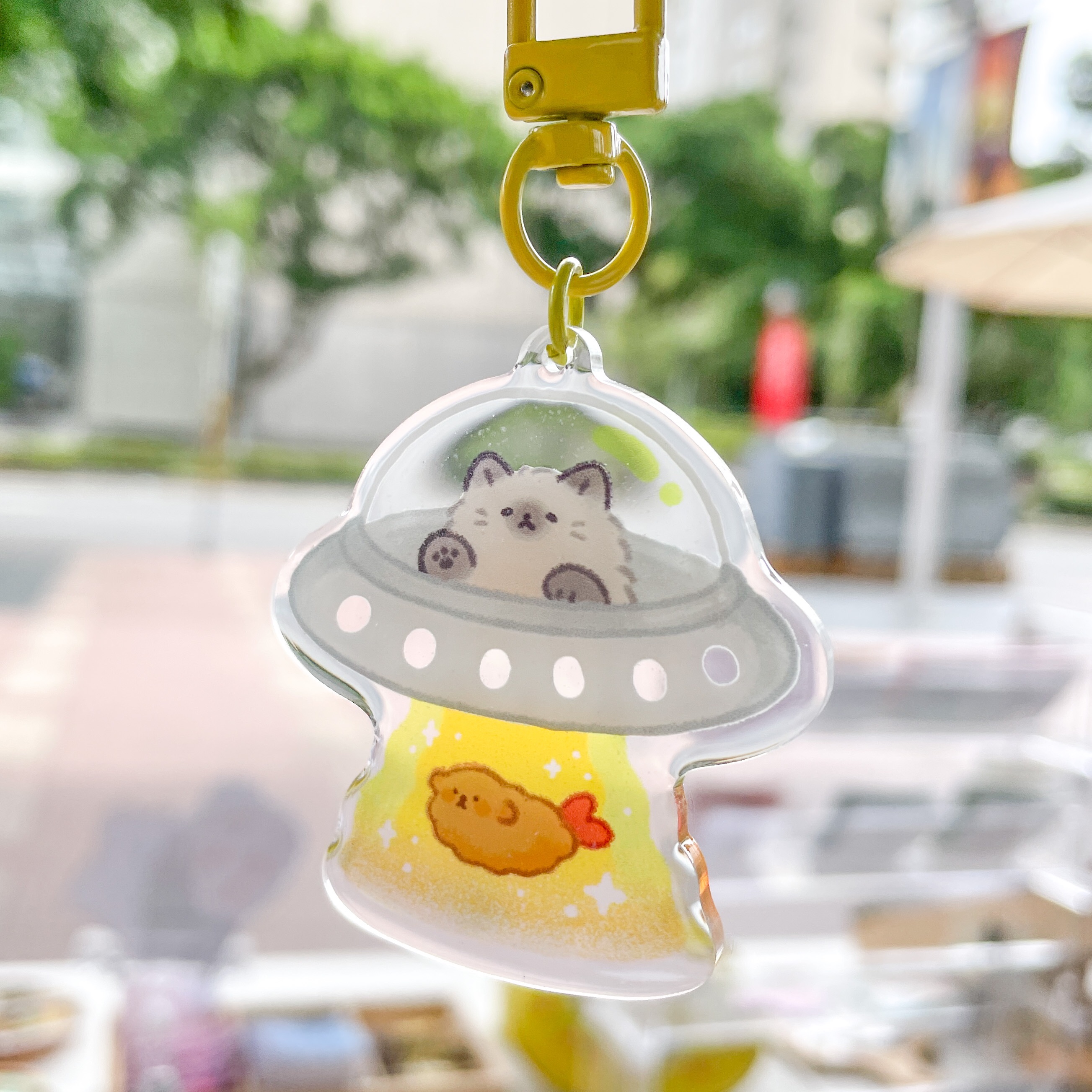 閃粉滴膠壓克力吊飾