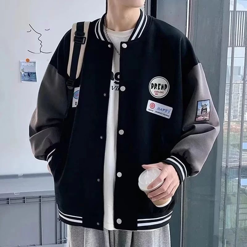 港風潮流棒球外套（請點圖片查看尺碼圖）