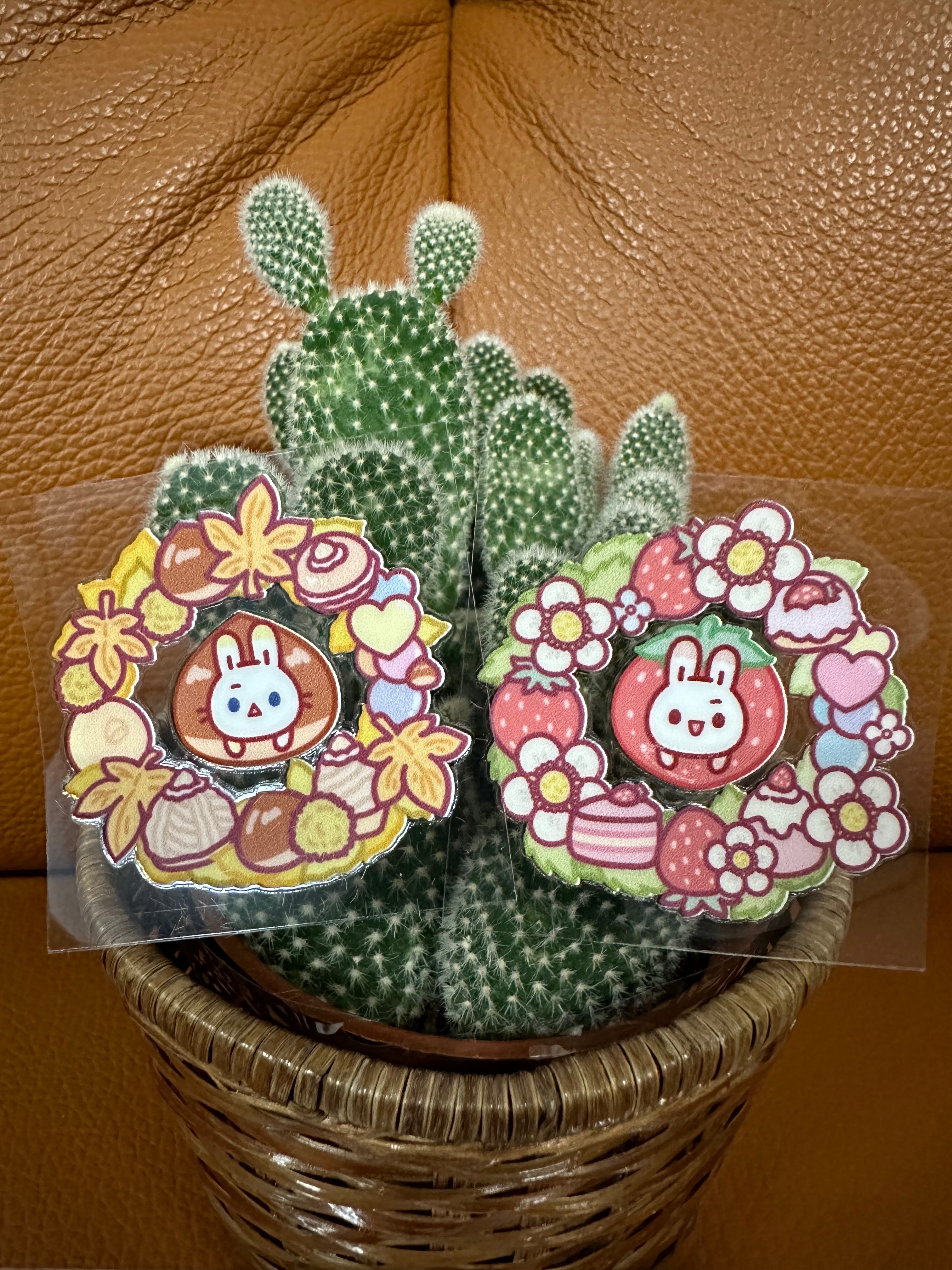 芙栗舍ღ感壓貼紙-花圈款（共2款）