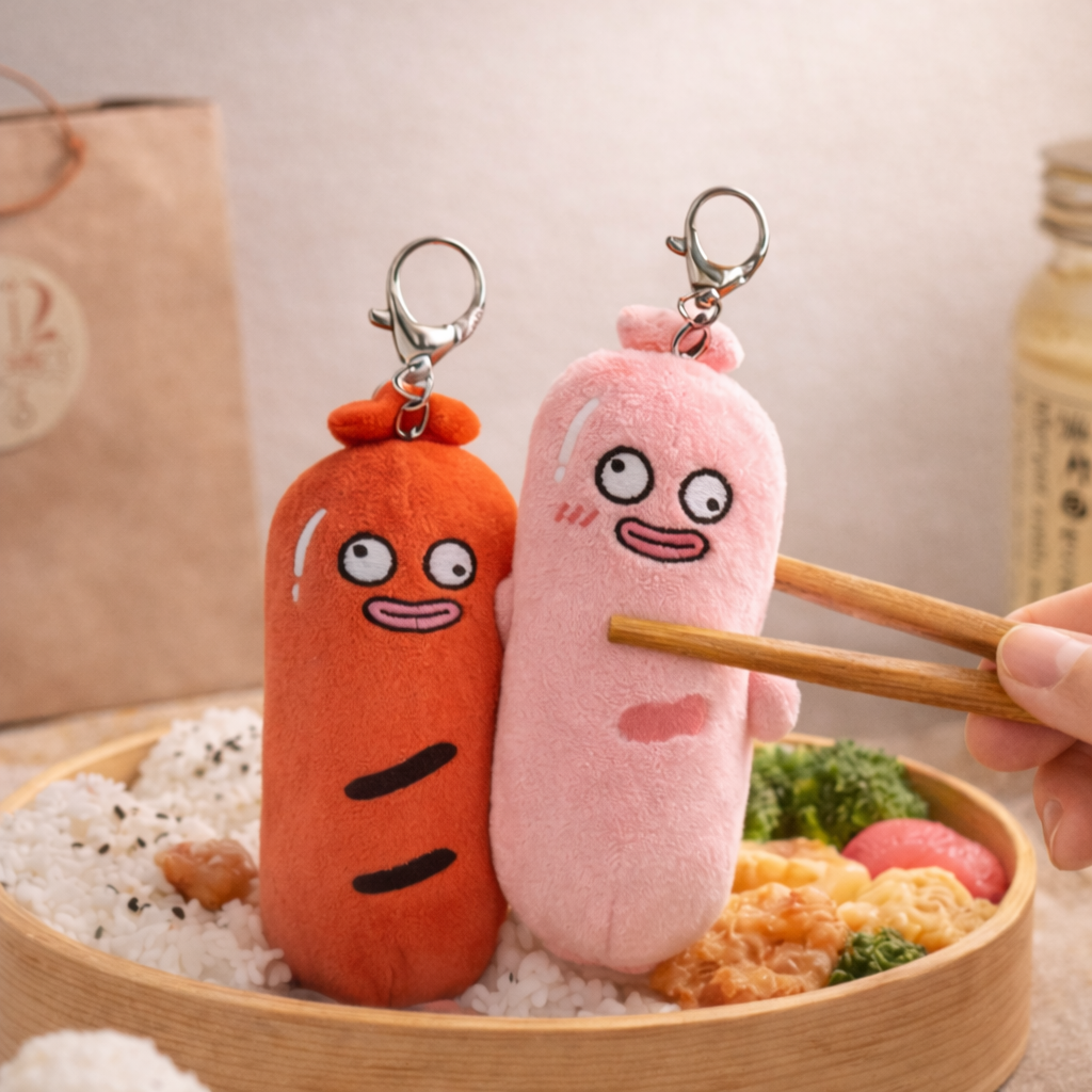 烤香腸棒娃 粉紅魚腸棒娃
