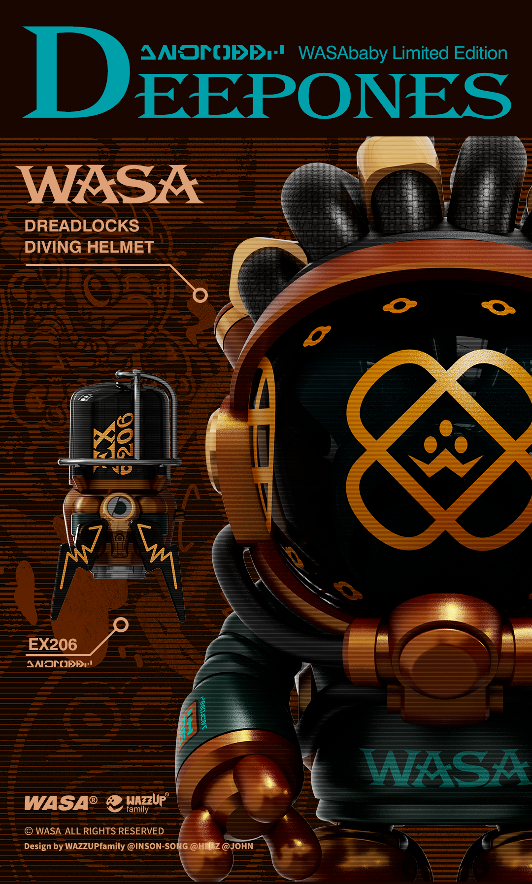 限量300體-WASA龍 Explore206飛船龍系列 · 深淵征服者 吊卡