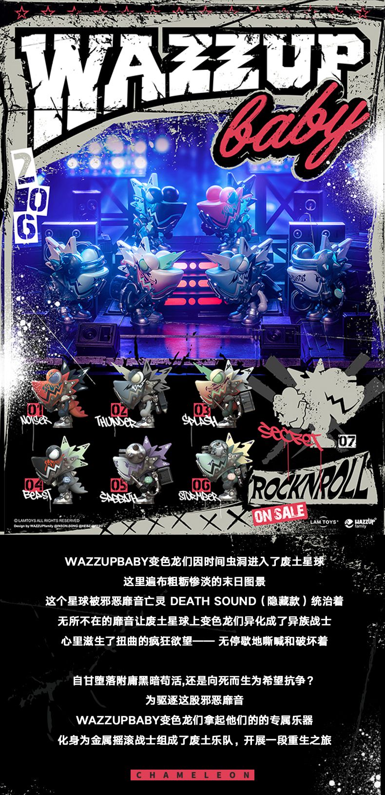 現貨-WASA龍 變色龍8代 廢土樂團 系列盲盒