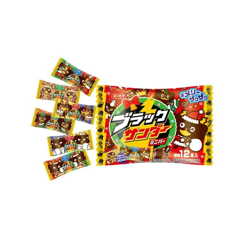 日本 有樂製果 聖誕限定 雷神可可餅乾棒 144g #售完隨時結單 #0605中午1200結單