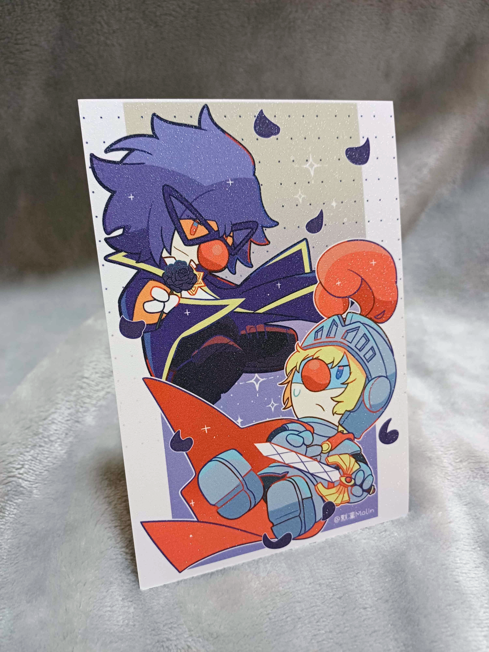 RK＆瑞琪滿天星磨砂明信片