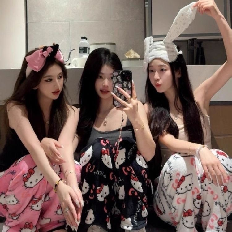 凱蒂貓毛絨長褲