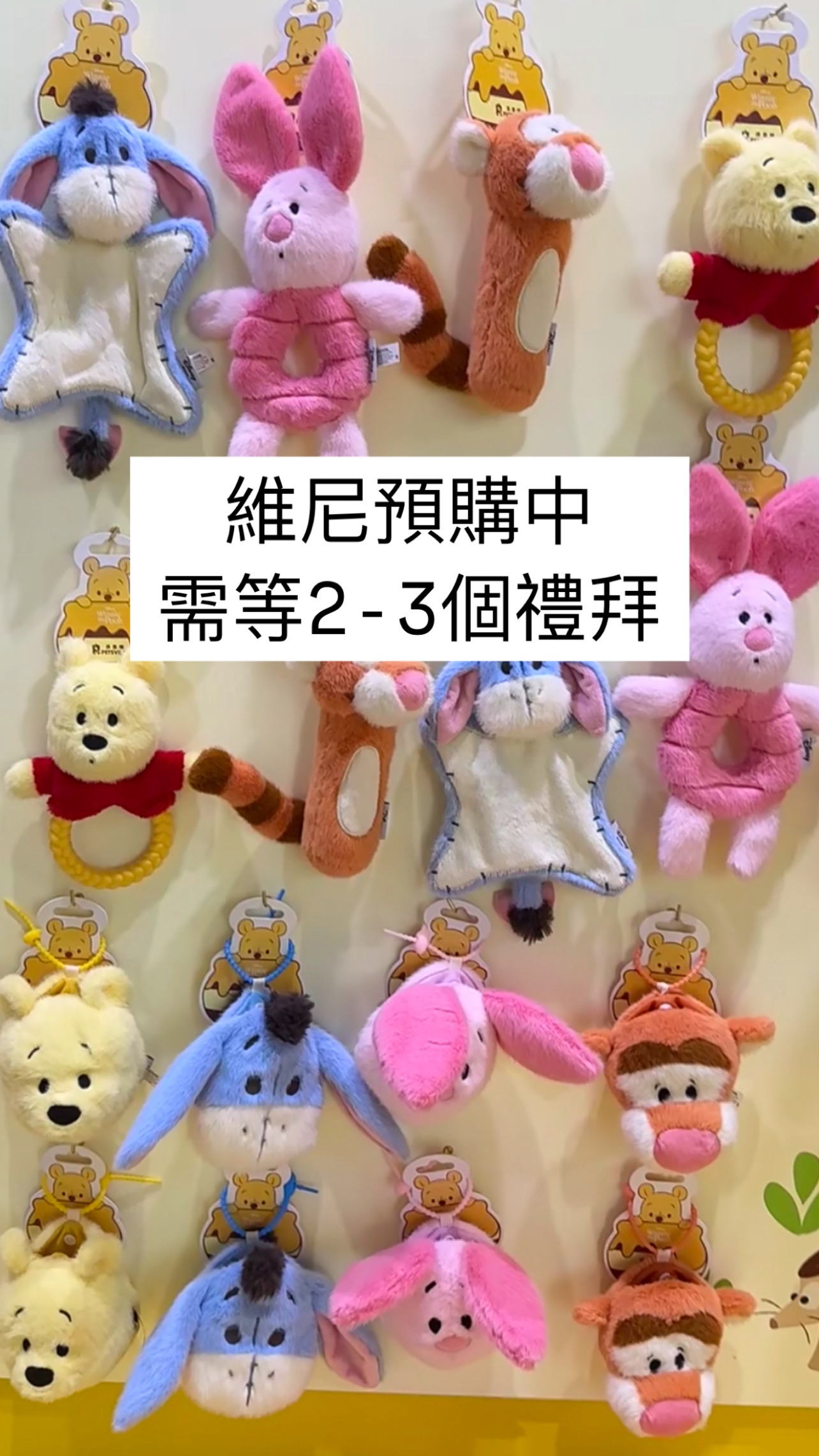 預購！維尼的要等比較久可以單獨下單