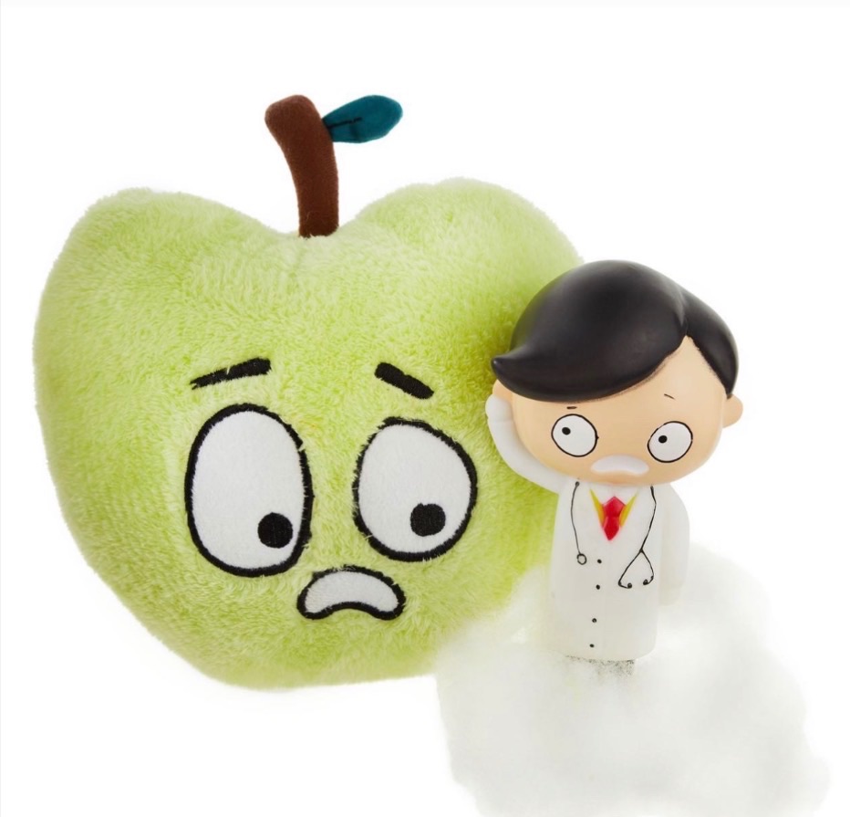 一天一蘋果醫生遠離我 OMG surpeise 2合1玩具 咬開蘋果才可以得到🧑‍⚕️