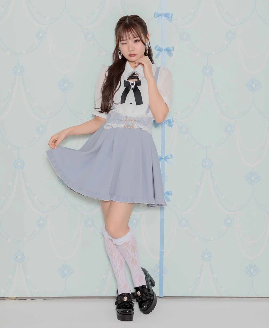 正品Rojita藍色半裙 顏色超級嫩的很馬卡龍色