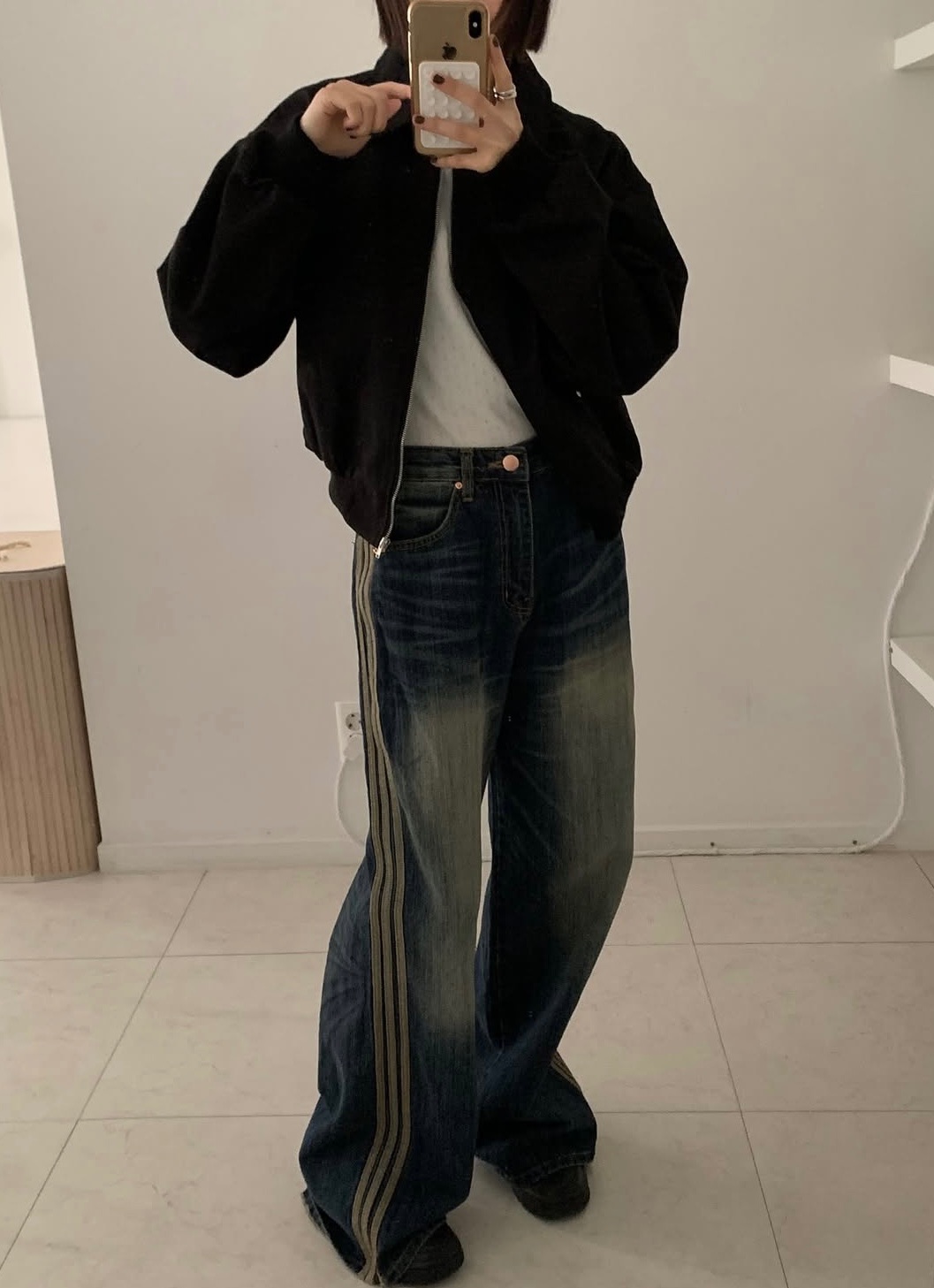 三線水洗牛仔褲🇬🇲