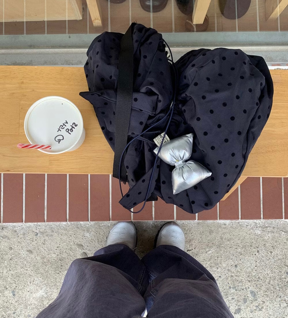 25SS 韓女必備波點bag💌