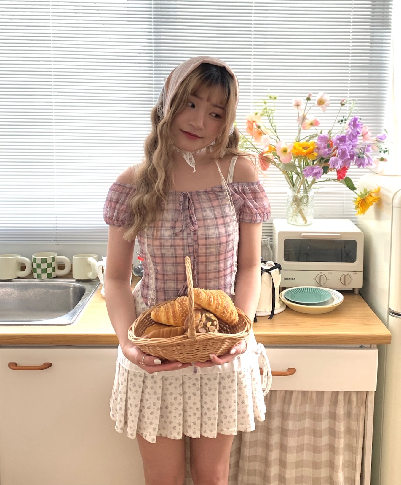 田野鄉村格紋透膚🧺（現）