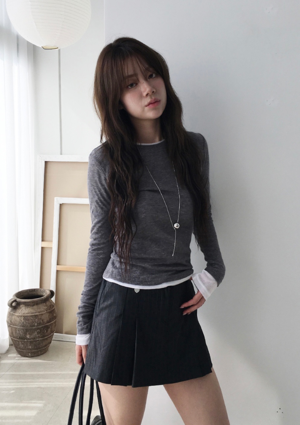 圓領薄透內搭上衣🫧（現貨）