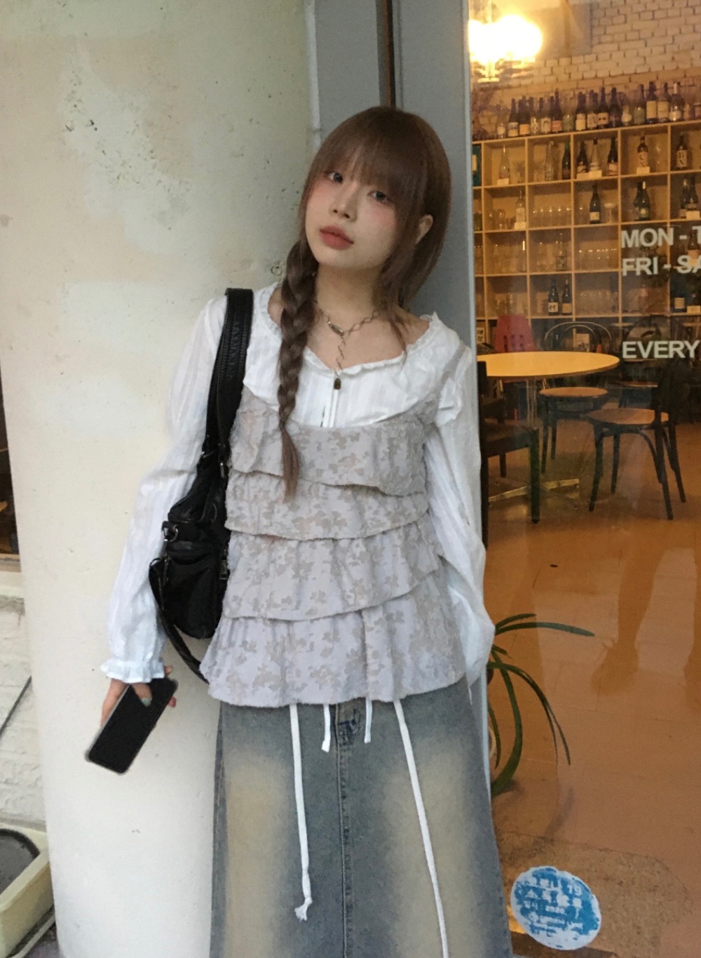 層次壓紋小背心🐌