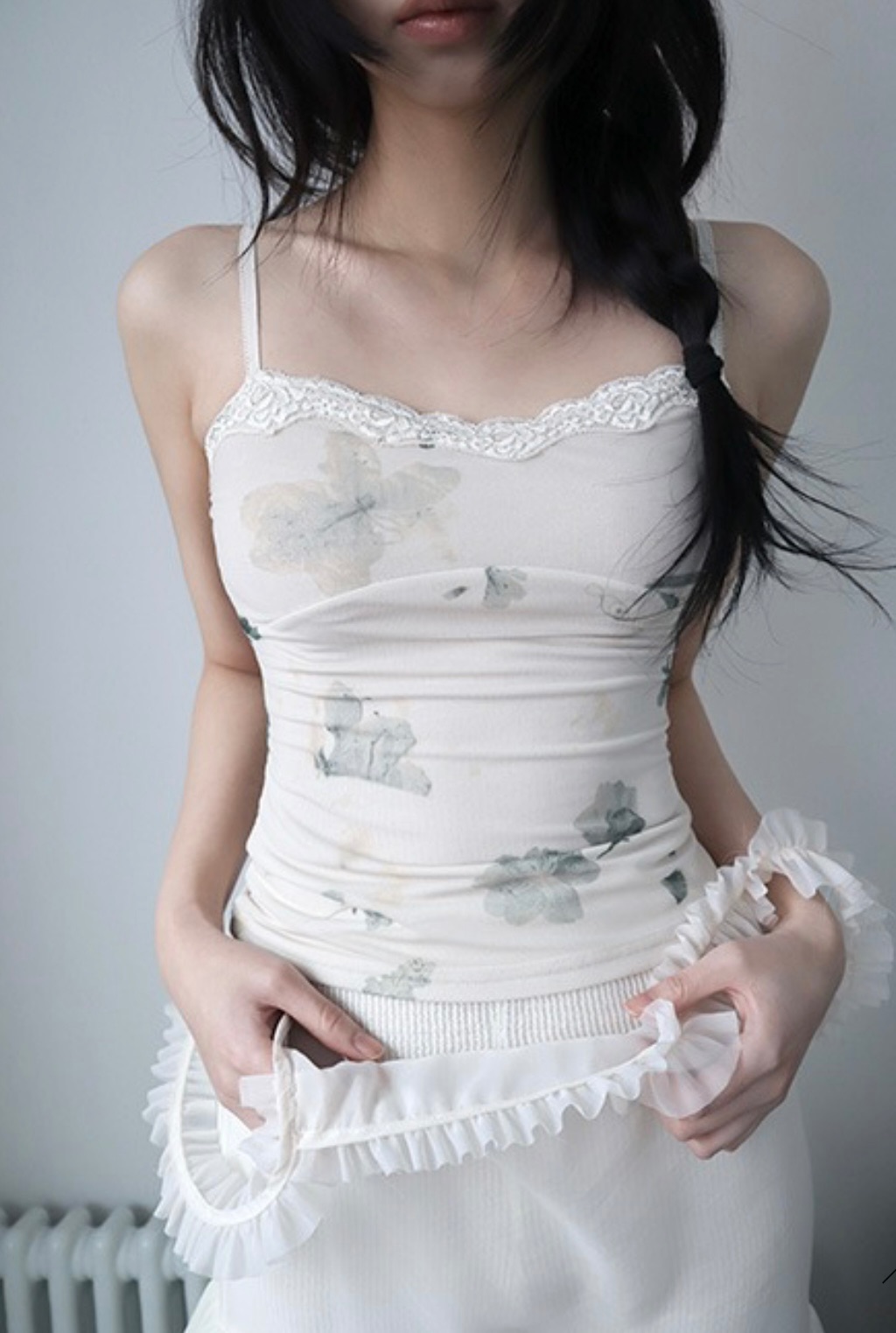 高級感蕾絲印花背心🎋