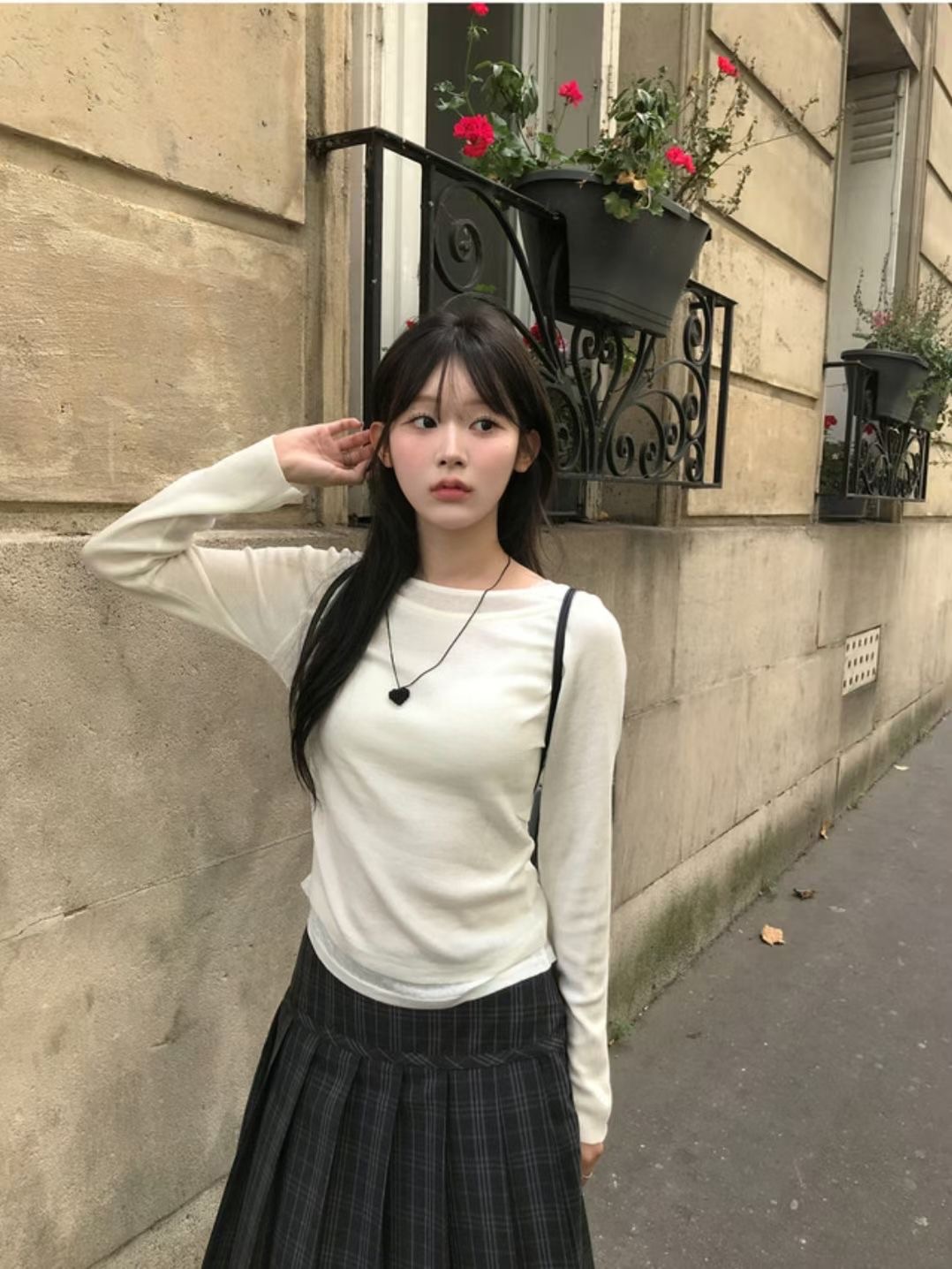 層次假兩件圓領上衣🎞️