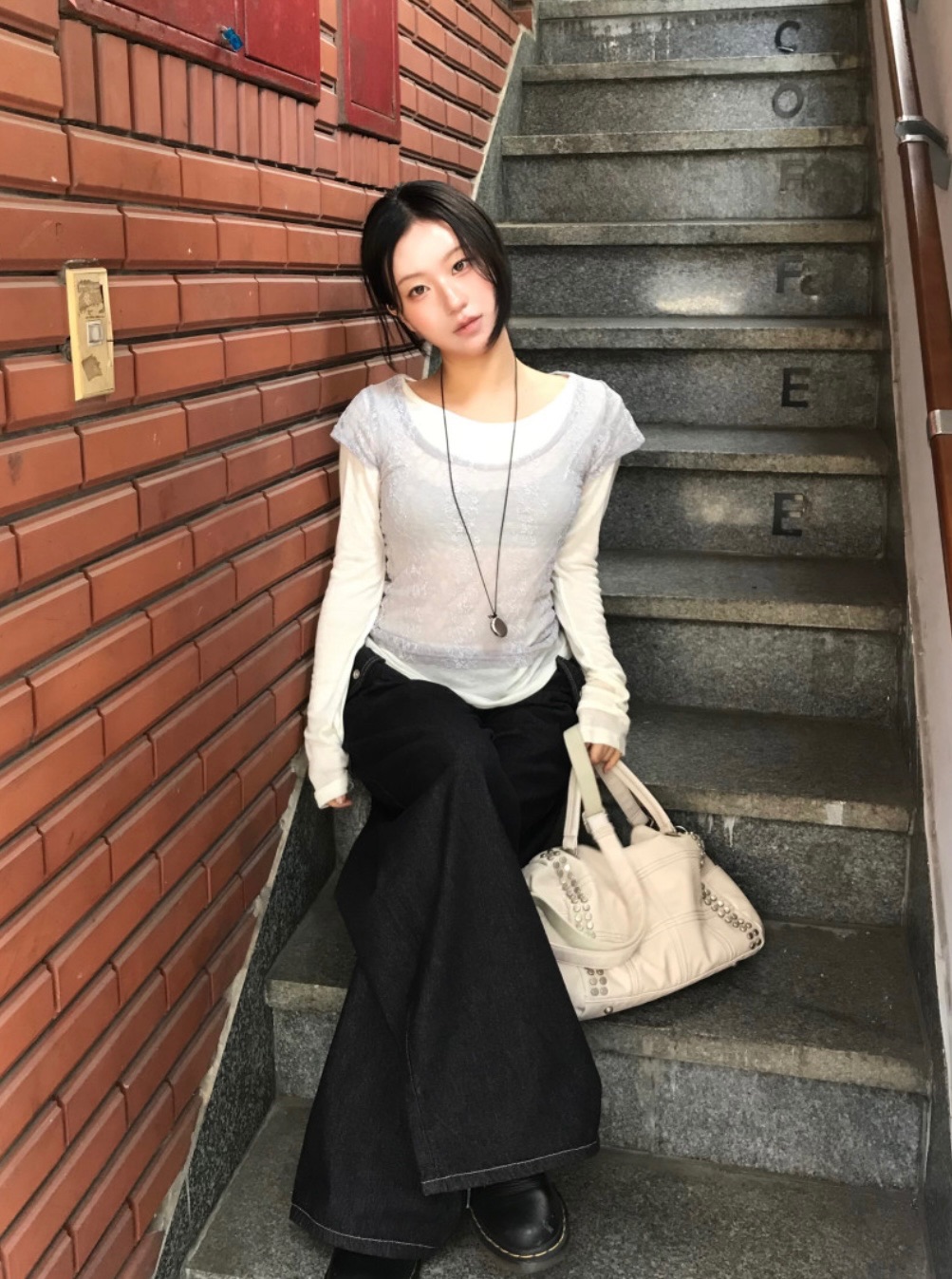 氛圍感蕾絲透膚set 💐