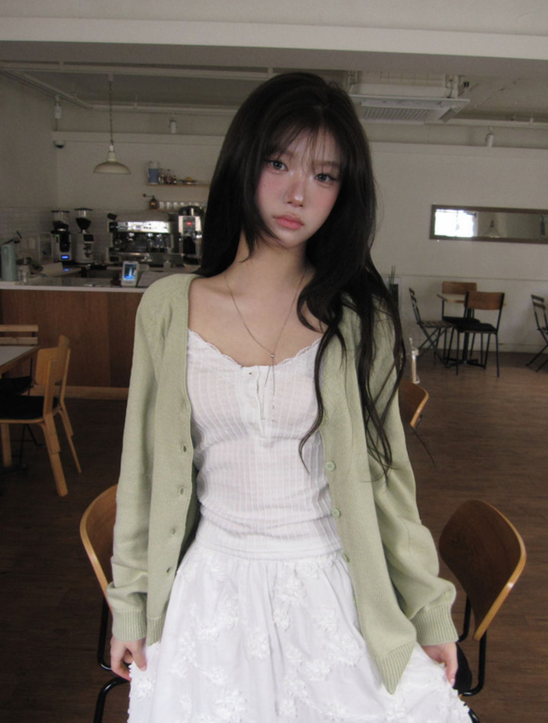 v領針織罩衫🍏