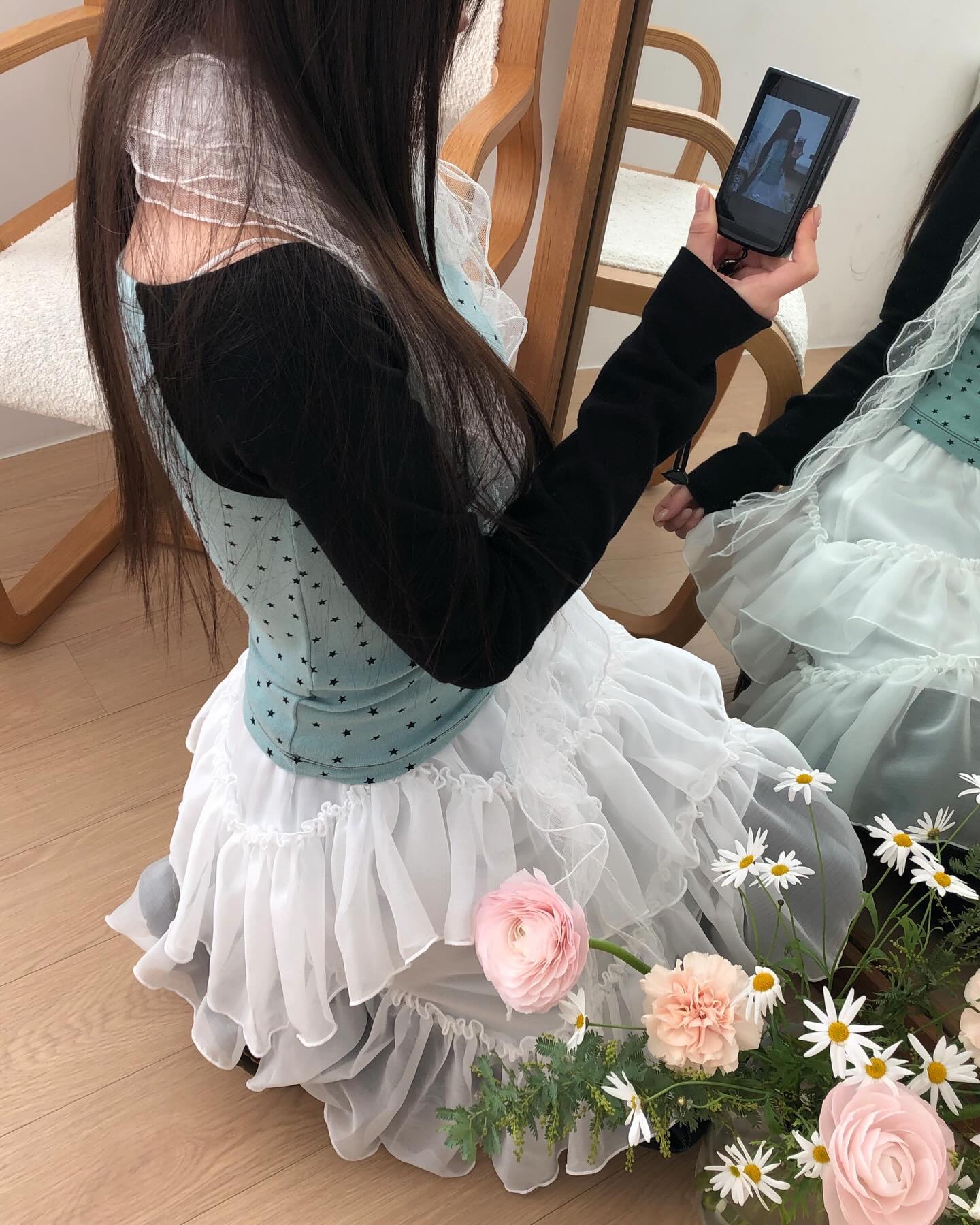 星星撞色一字領🪐