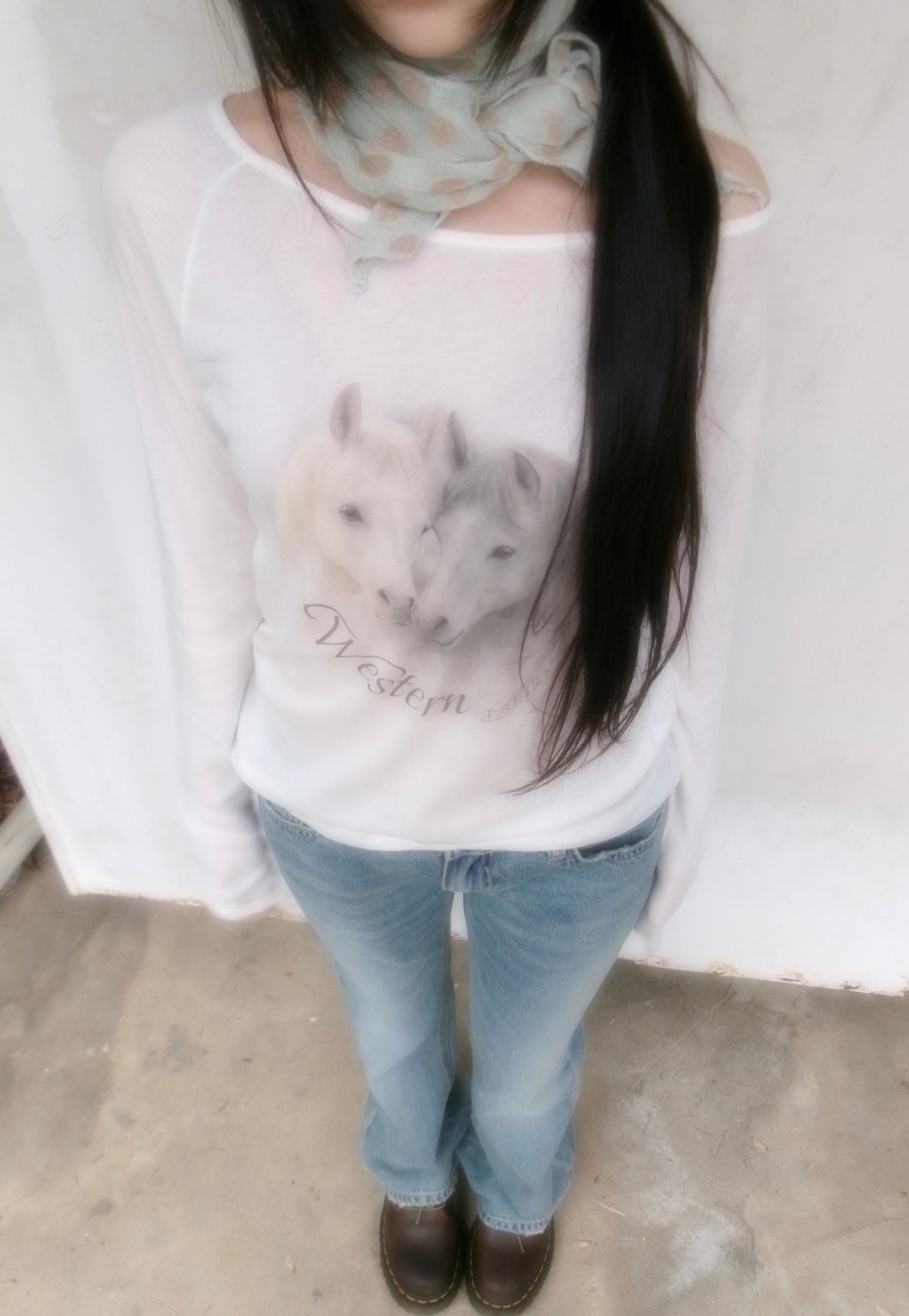 柔美horse印花T 🫧