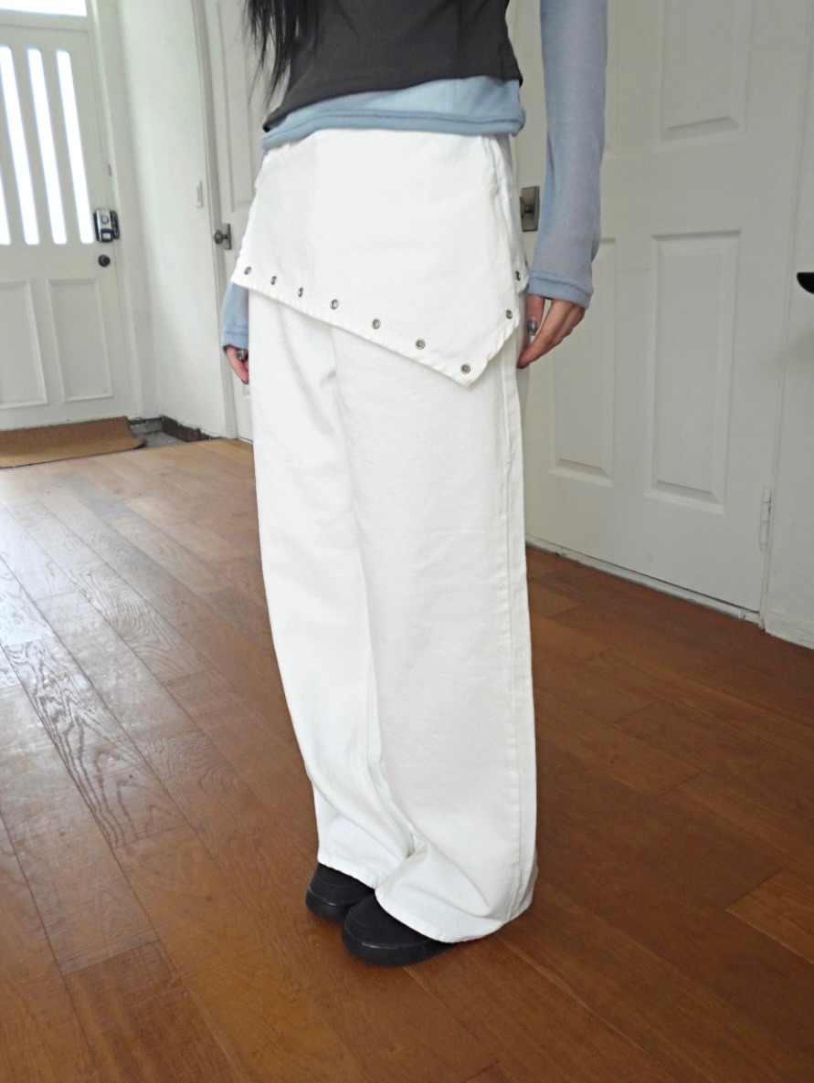 方巾腰帶卯丁寬褲🪽