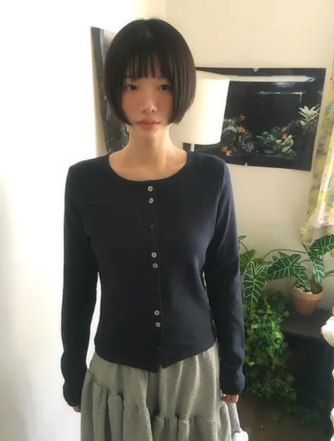 漿果🫐彩色排扣top