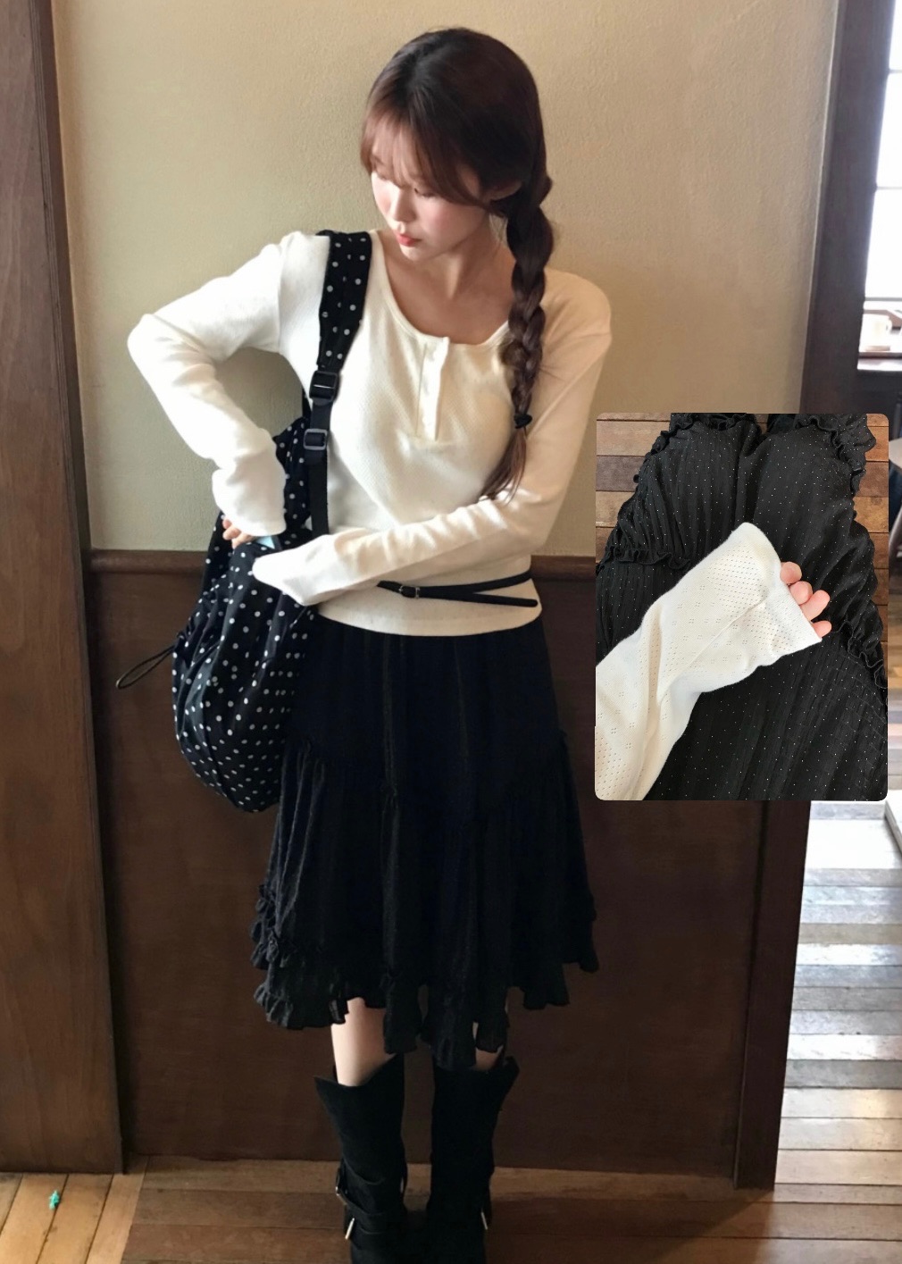 輕飄飄波點浪漫裙🐰