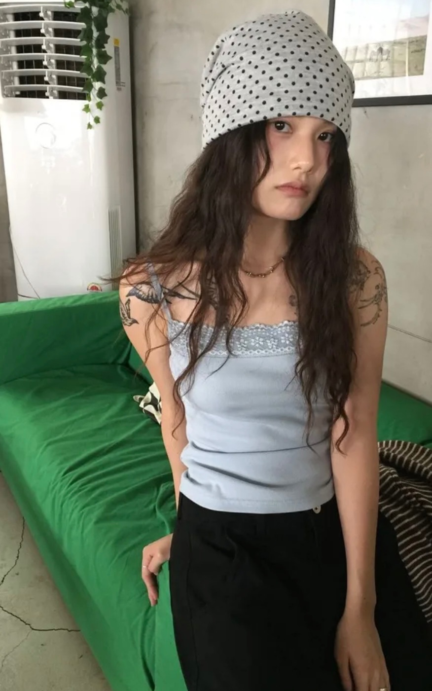 蕾絲疊搭背心🐬