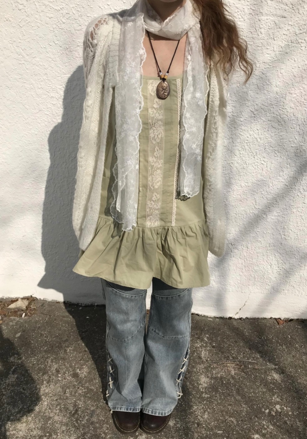 拼接蕾絲復古🍡ops